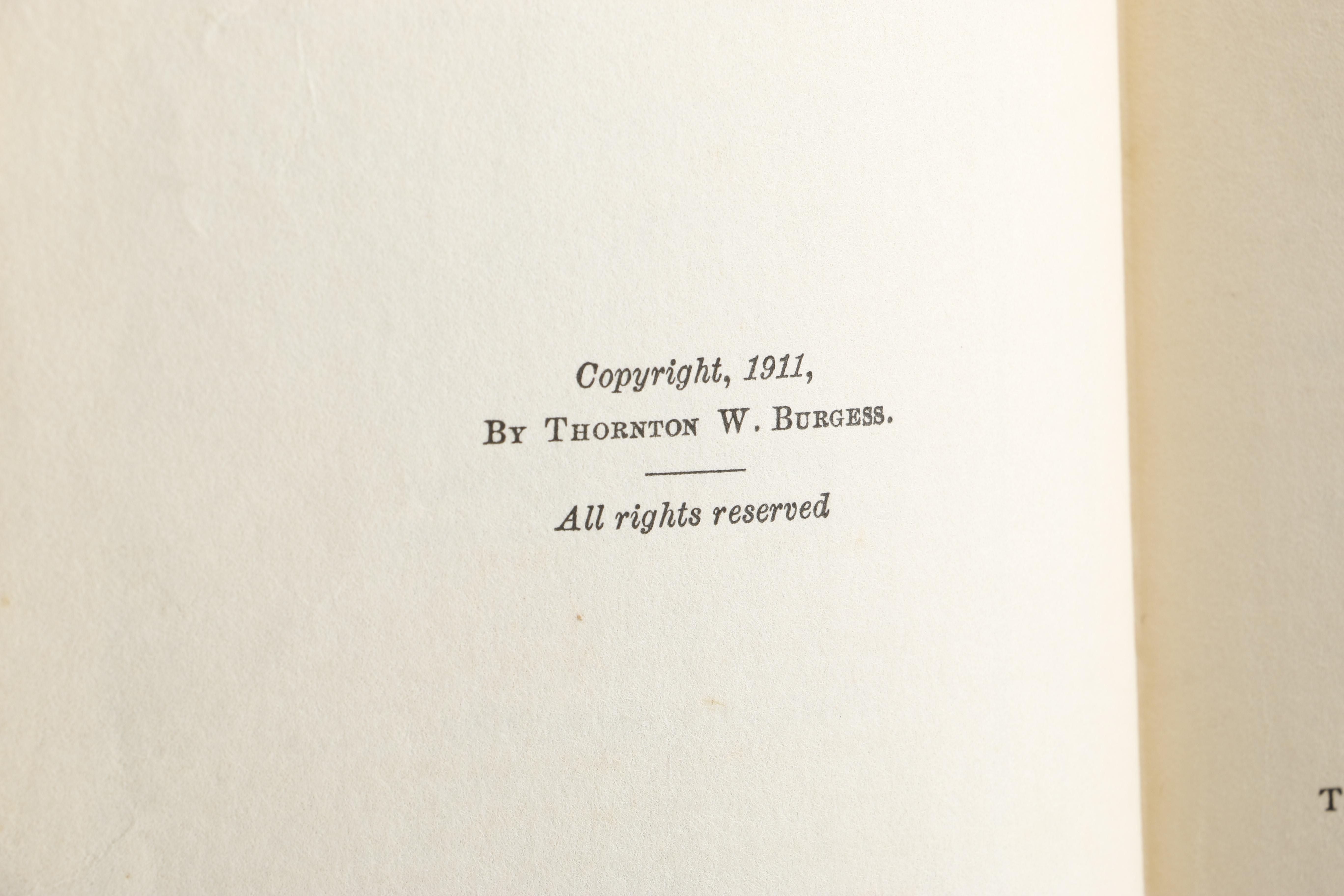 1911 "Mother West Wind's Children" by Thornton W. Burgess