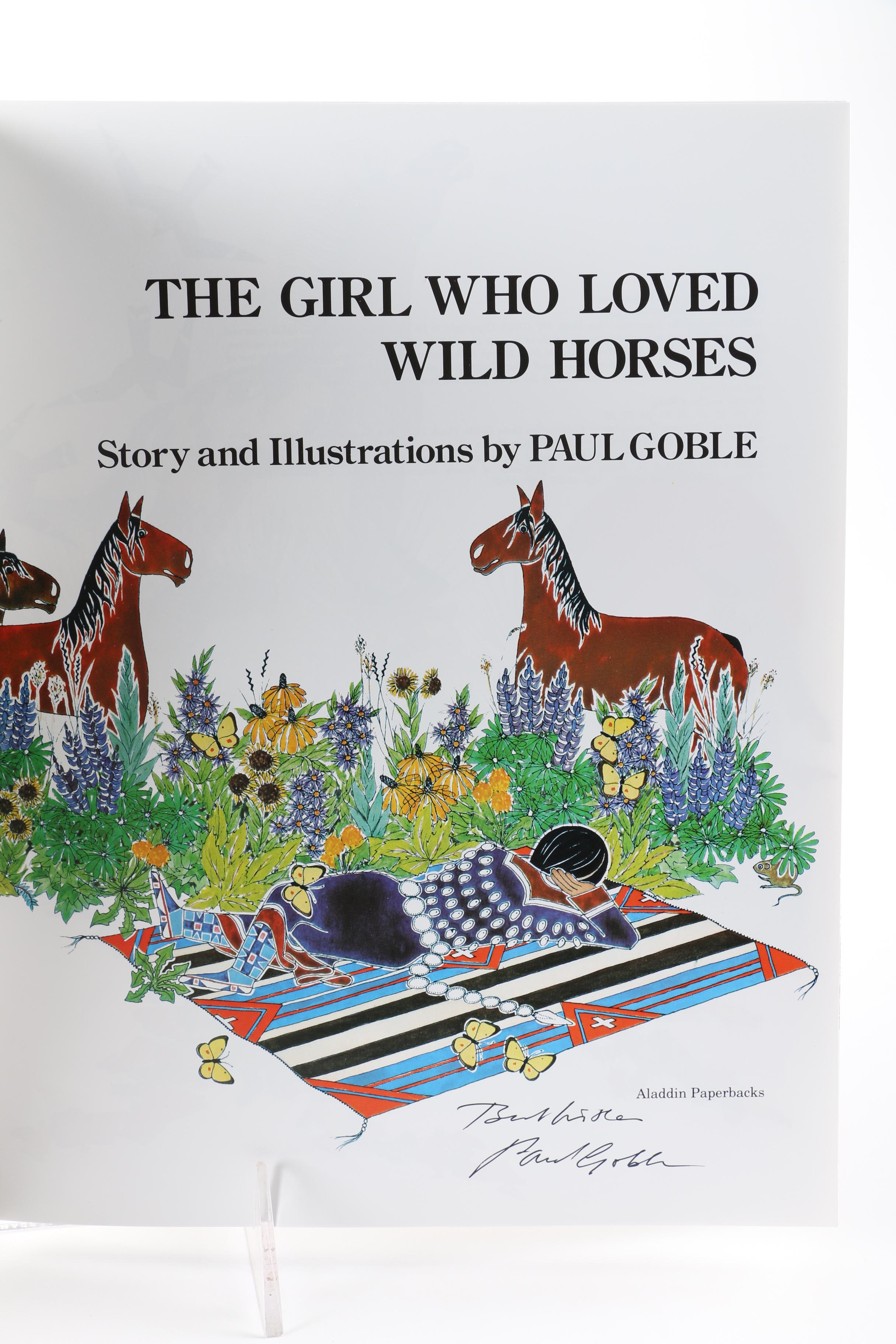 1993 Signed Paul Goble "The Girl Who Loved Wild Horses"