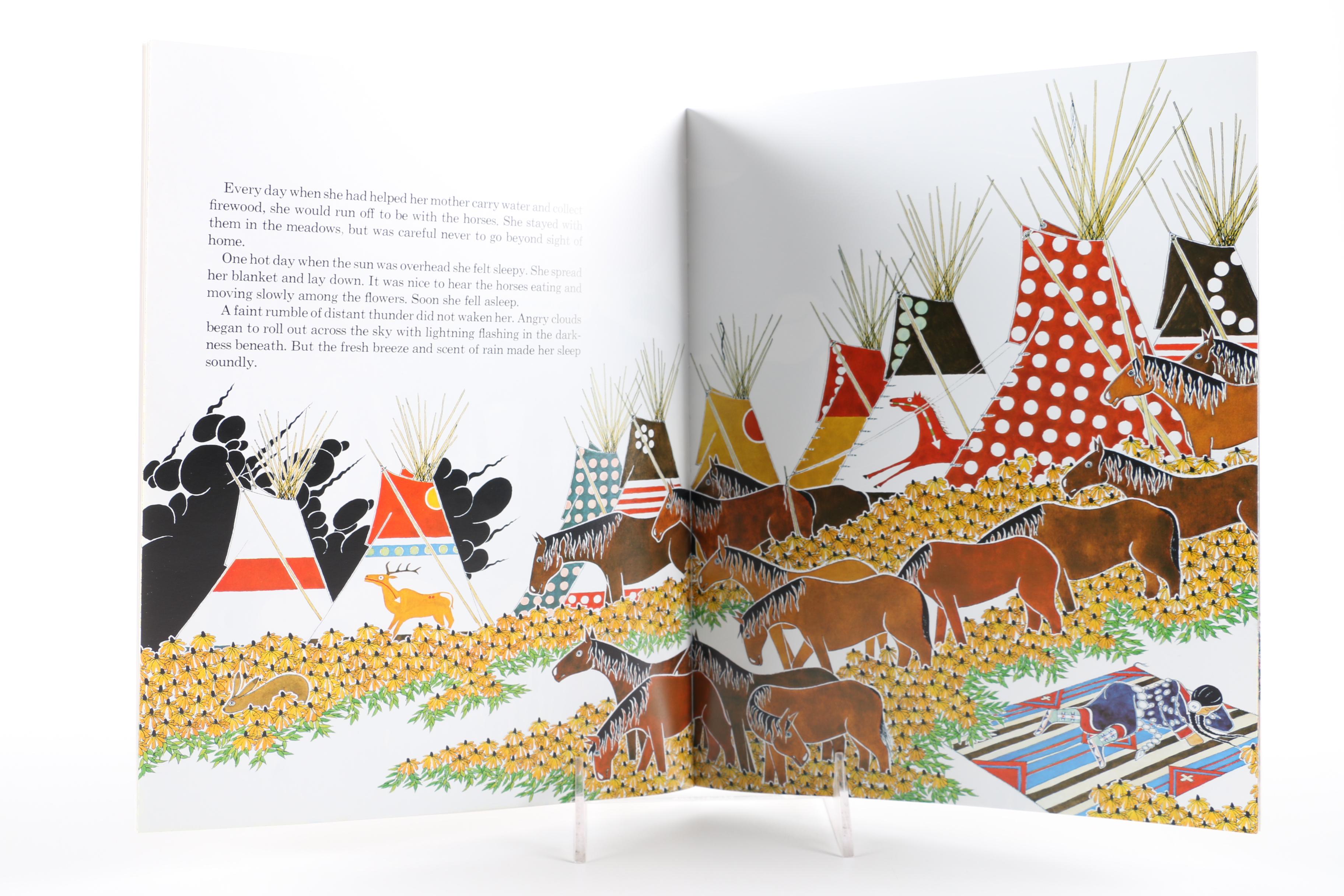 1993 Signed Paul Goble "The Girl Who Loved Wild Horses"