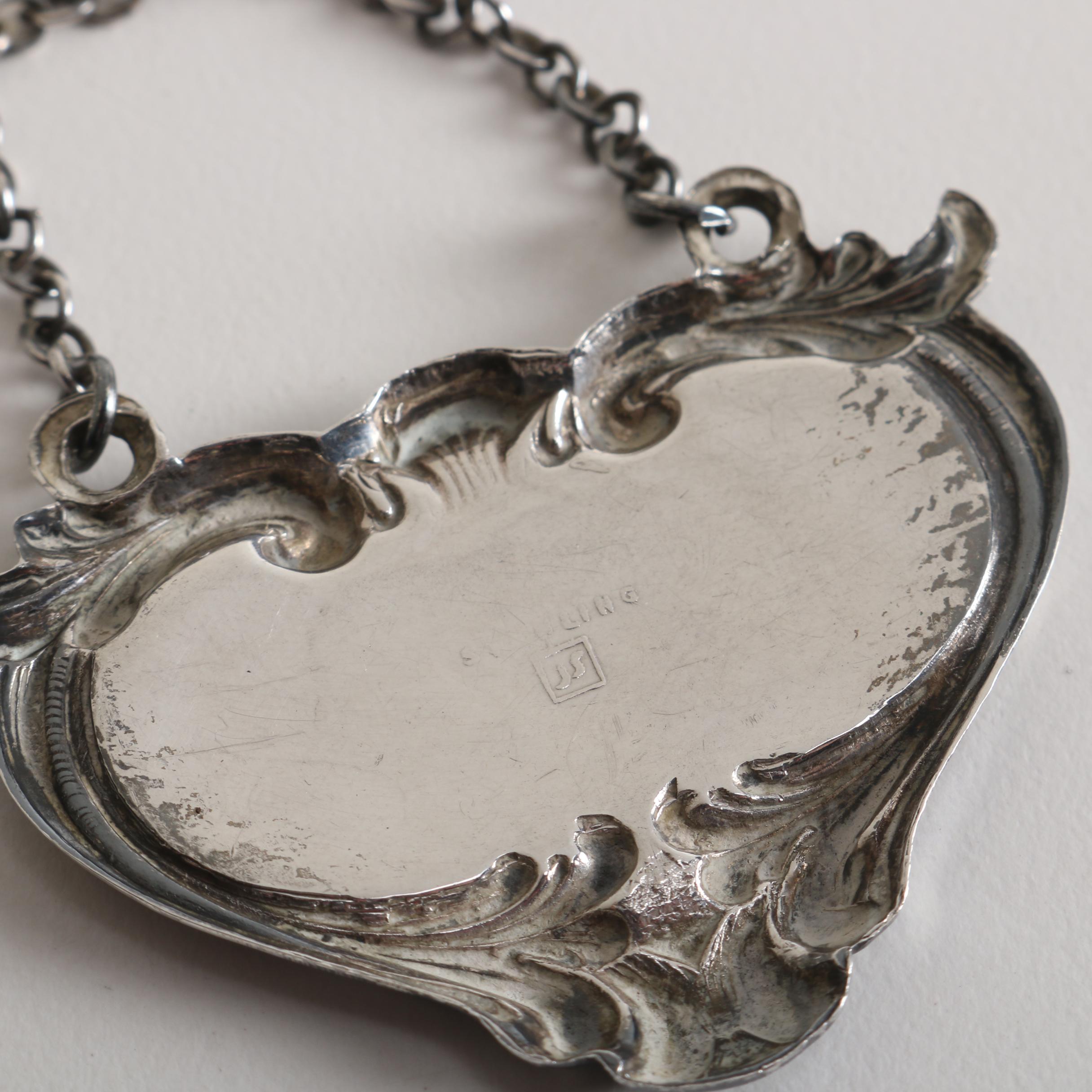 Sterling Silver Decanter Markers