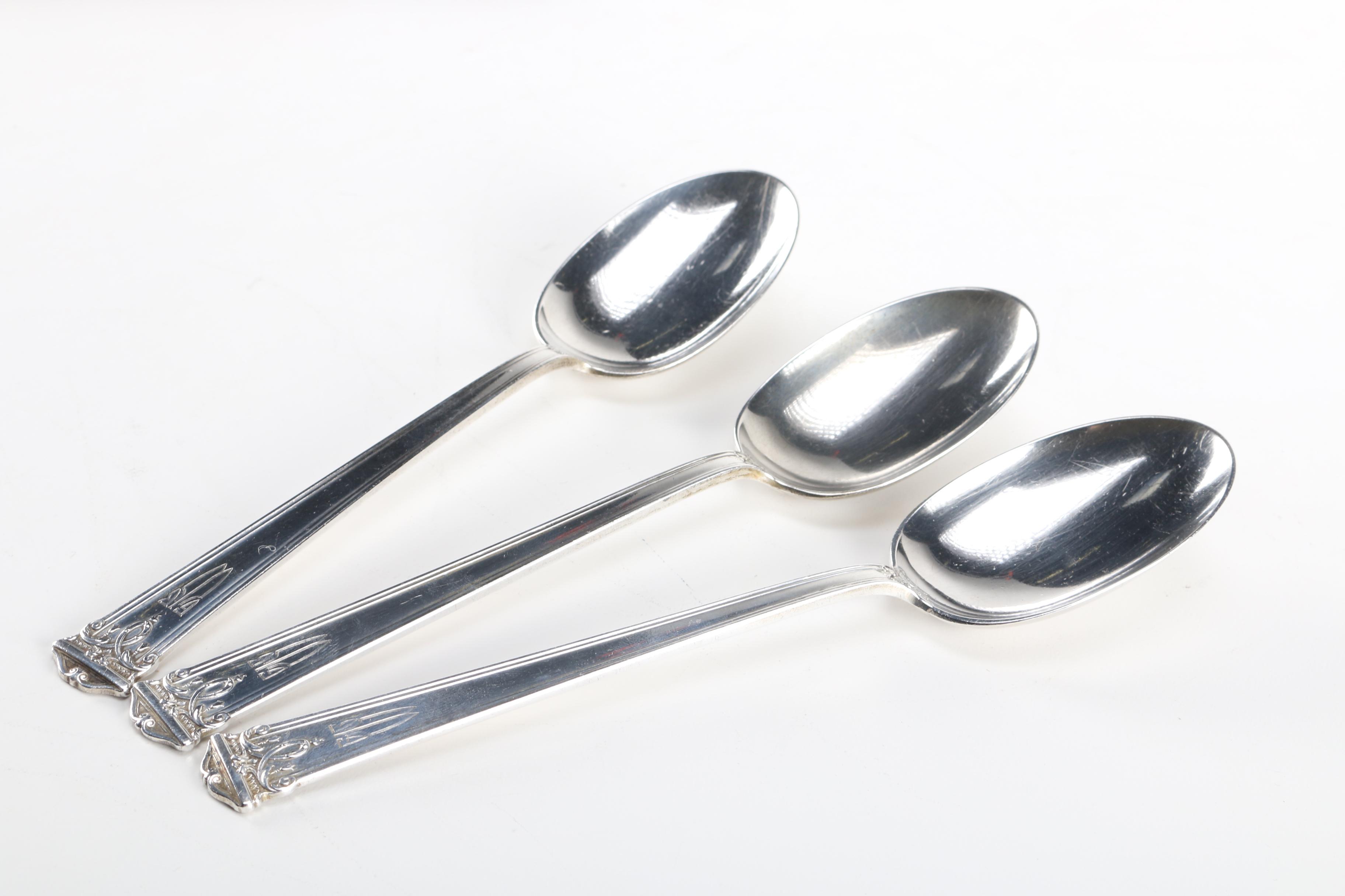 Selection of International Silver Co. "Trianon" Sterling Silver Flatware