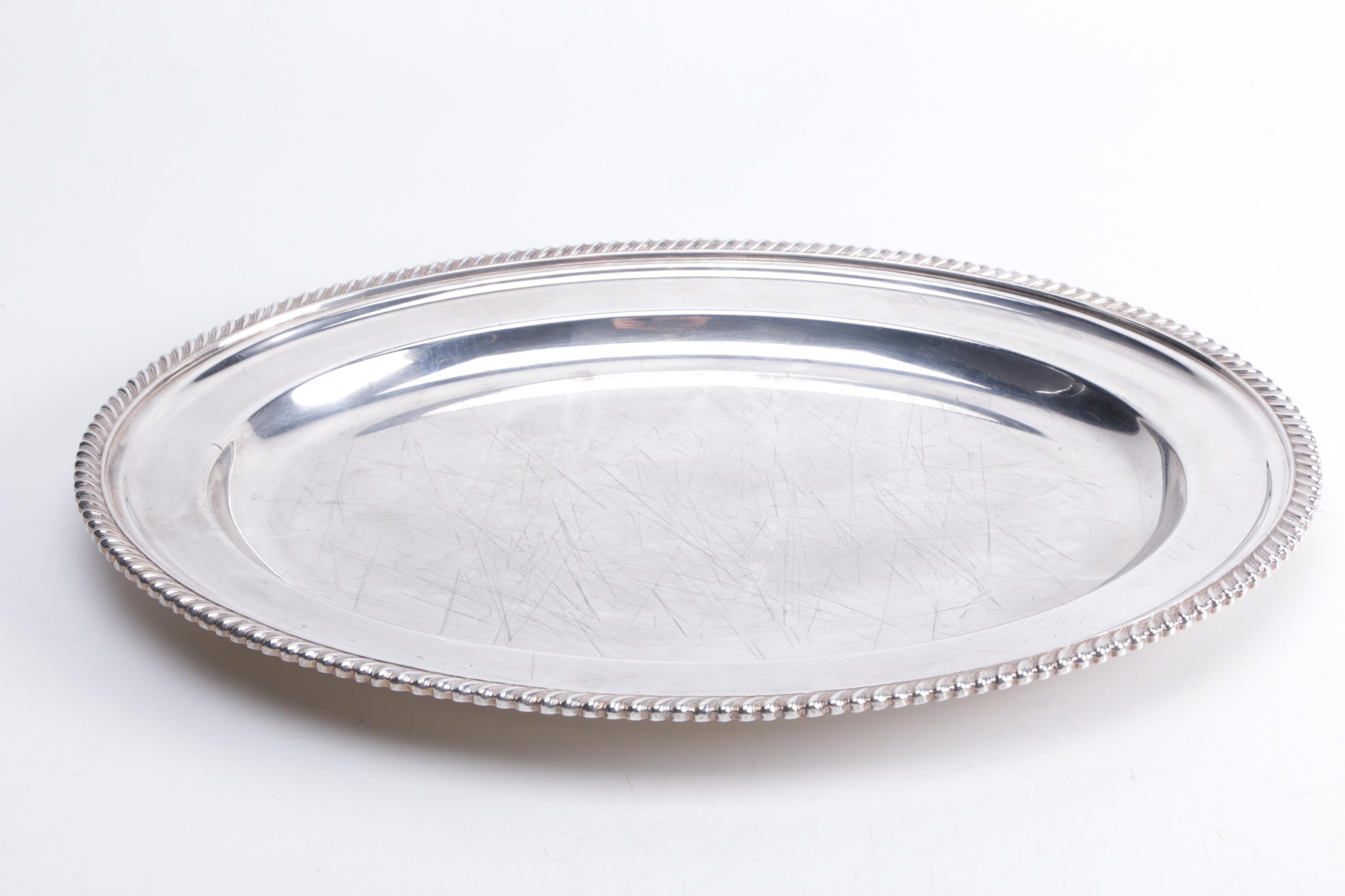 Silver Plate Trays and Trivets Featuring Reed & Barton