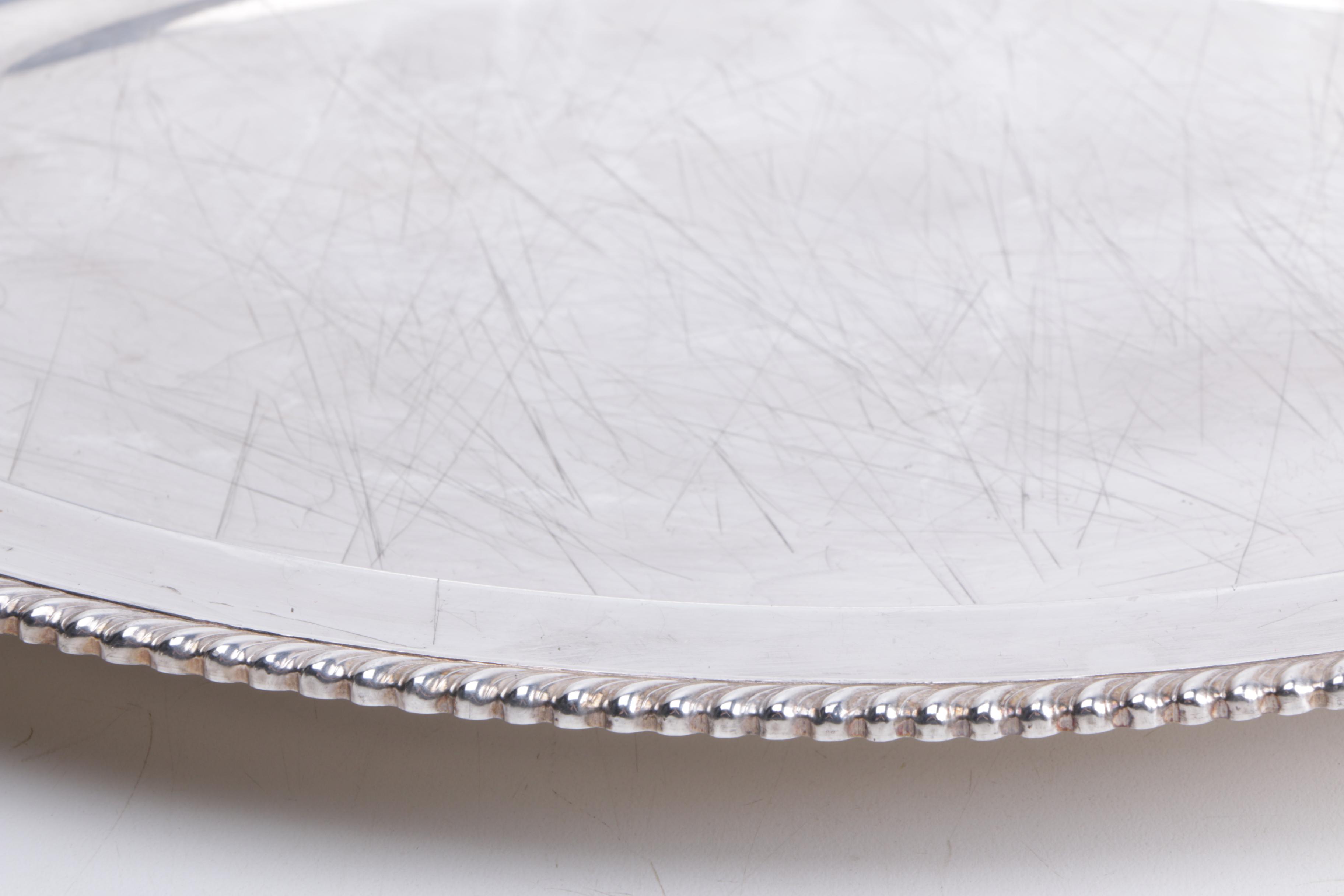 Silver Plate Trays and Trivets Featuring Reed & Barton