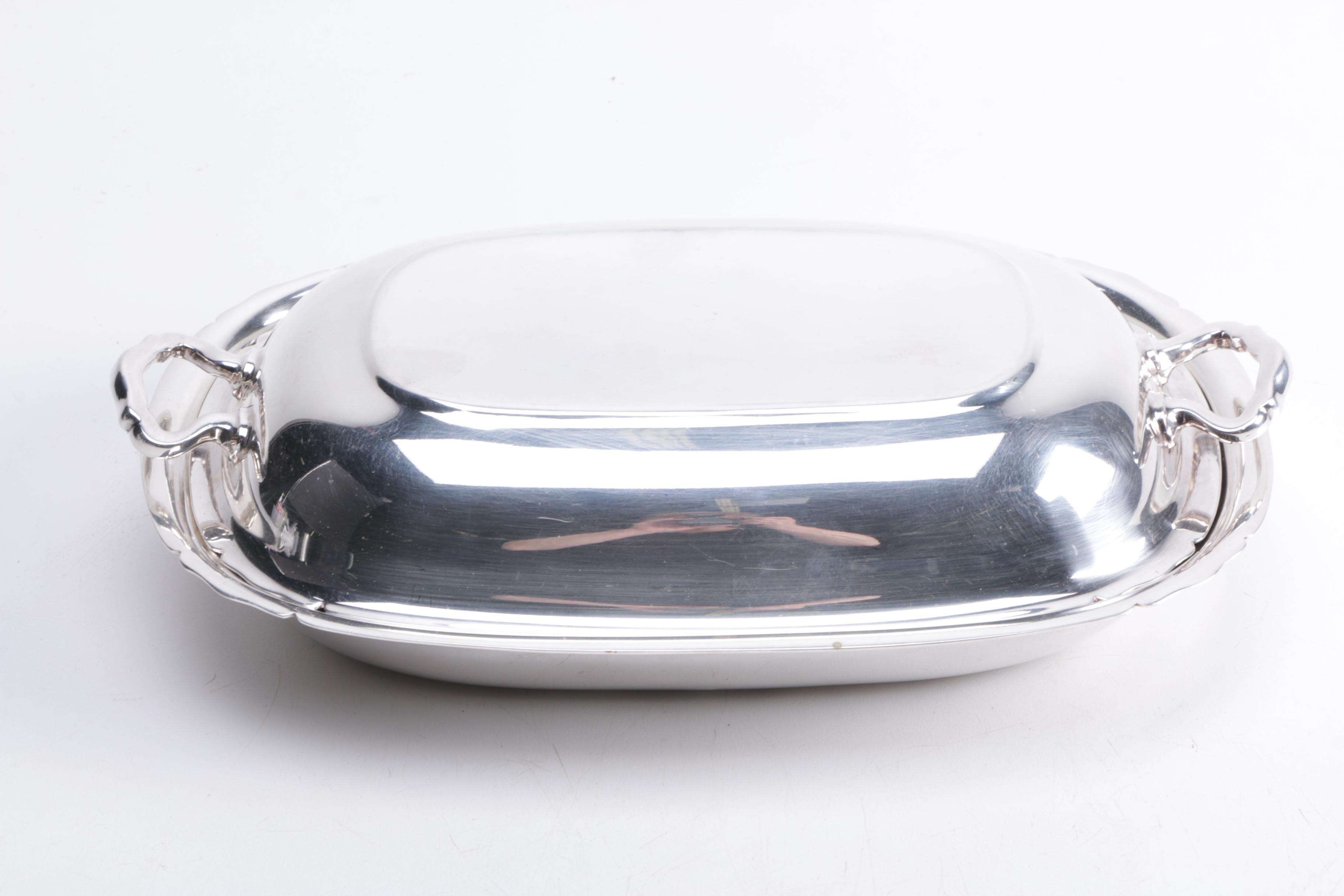 Silver Plate Trays and Trivets Featuring Reed & Barton