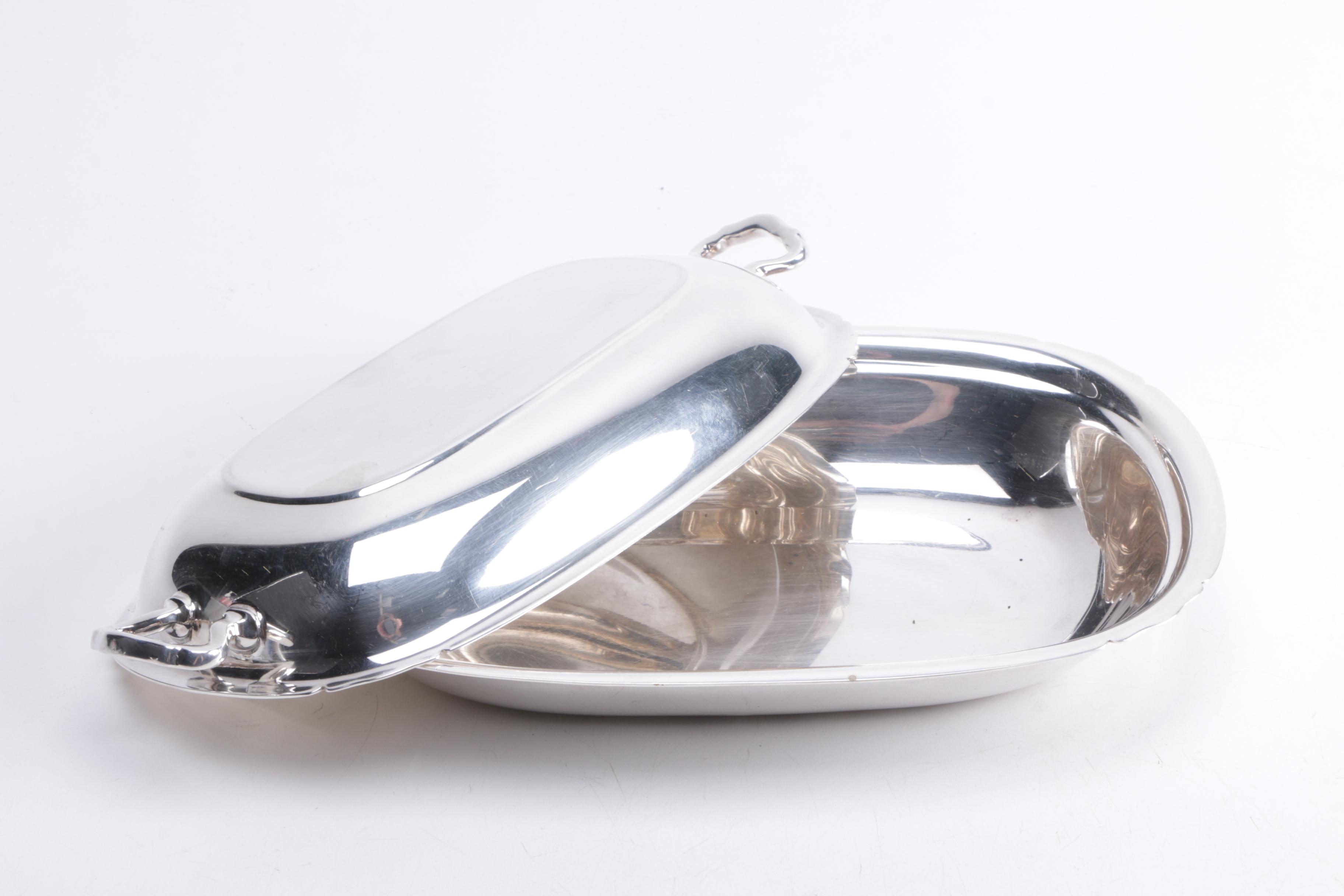 Silver Plate Trays and Trivets Featuring Reed & Barton