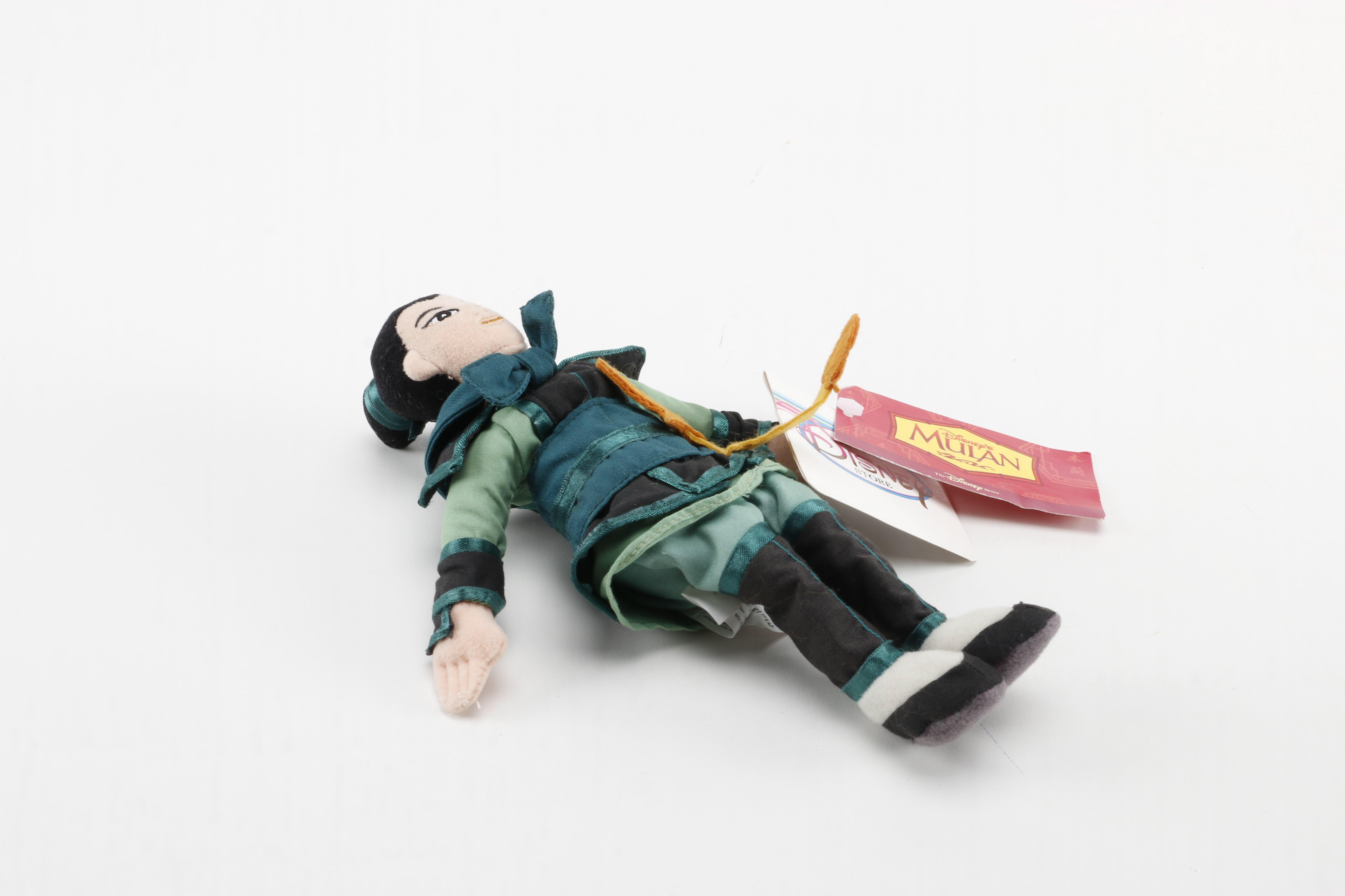 Mulan and Tarzan Disney Plushes