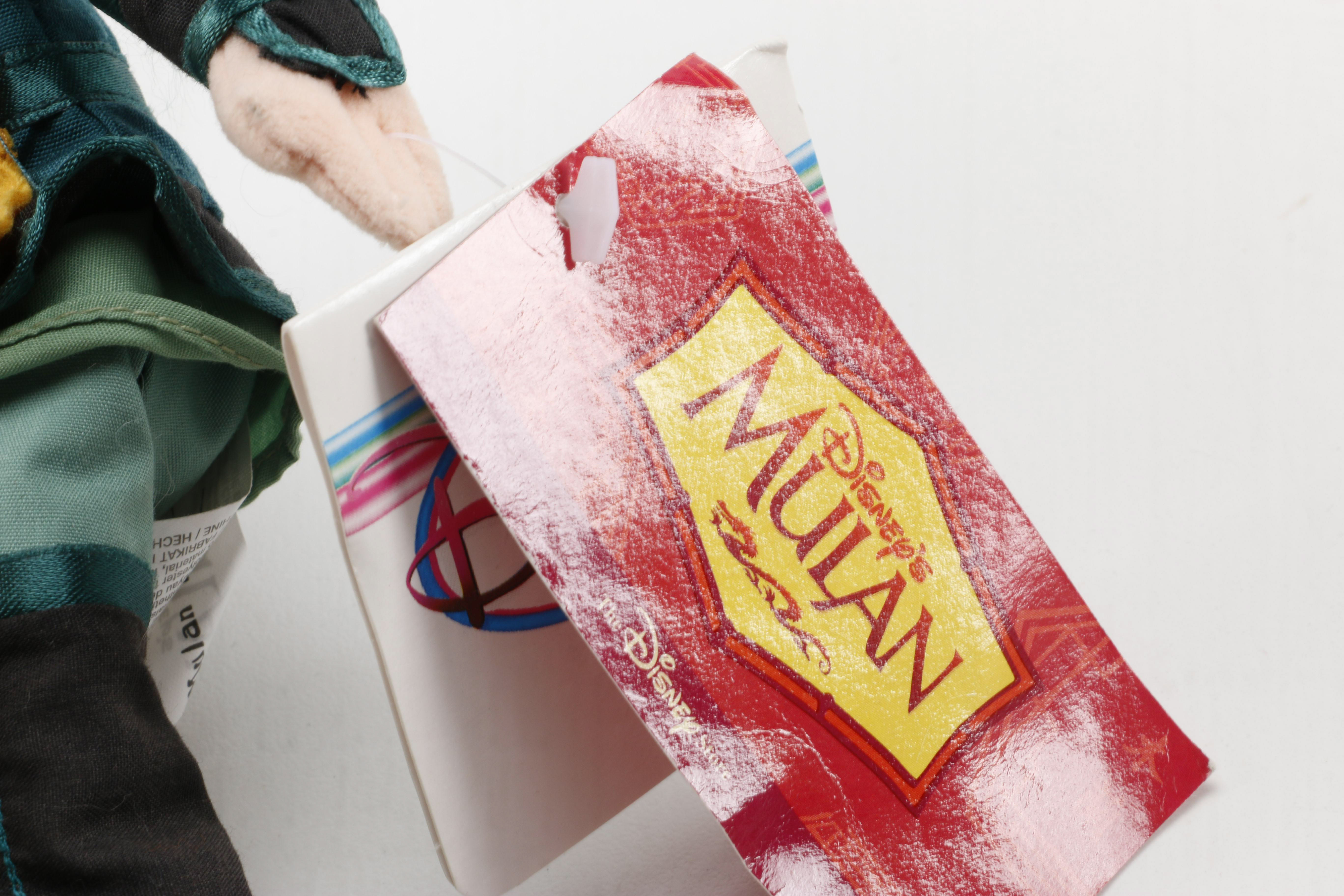 Mulan and Tarzan Disney Plushes