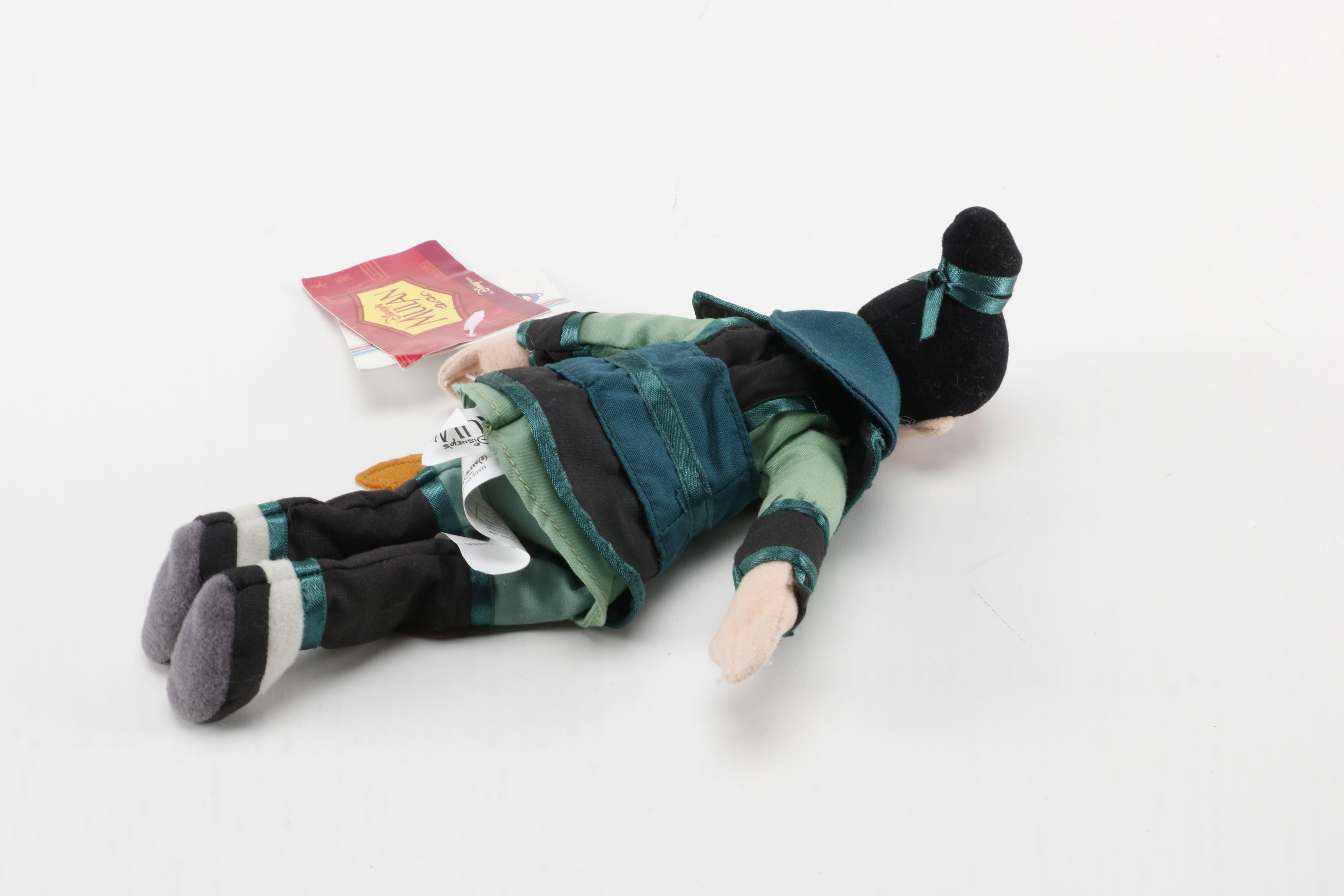 Mulan and Tarzan Disney Plushes