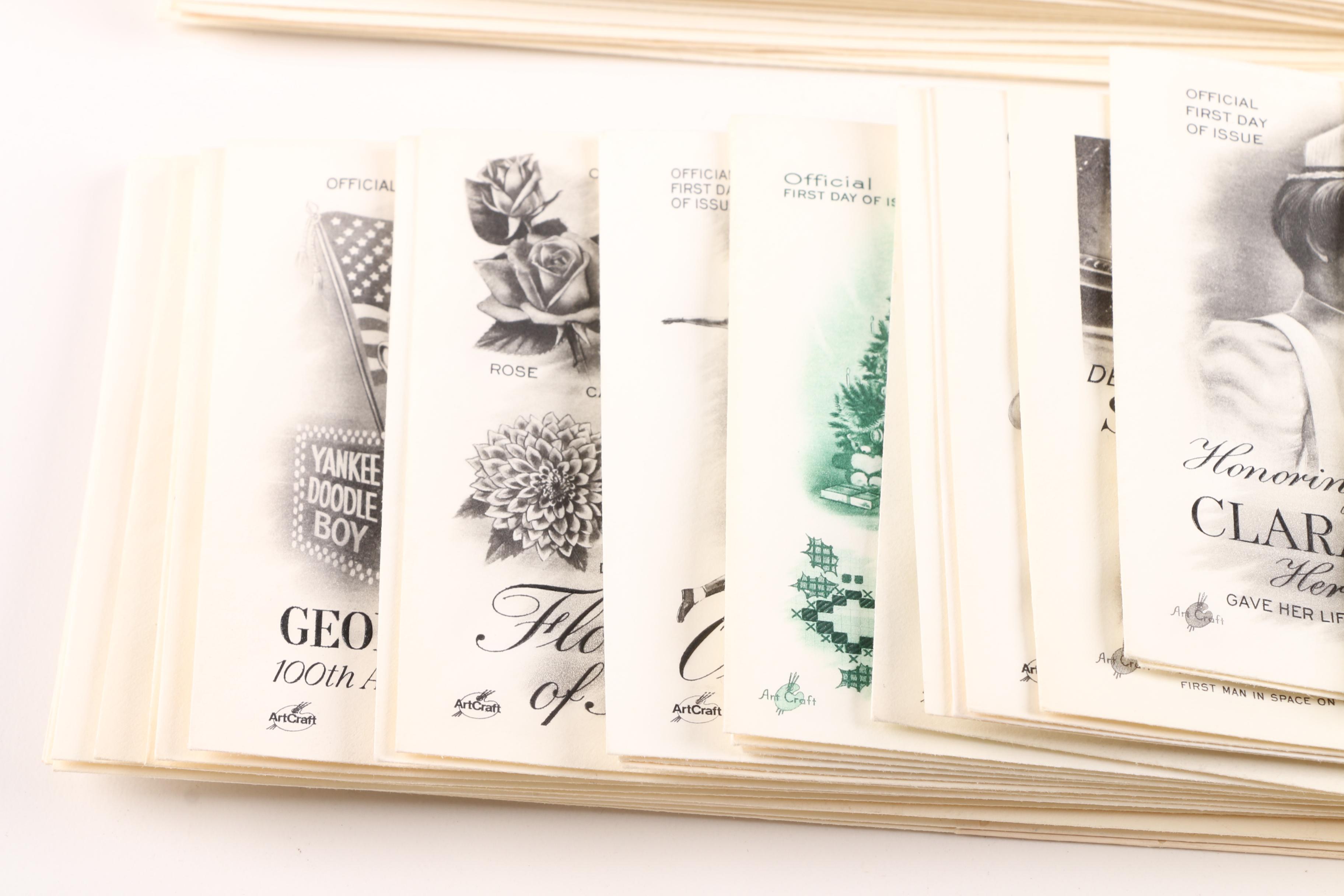 First Day Issue Commemorative Envelopes With Stamps