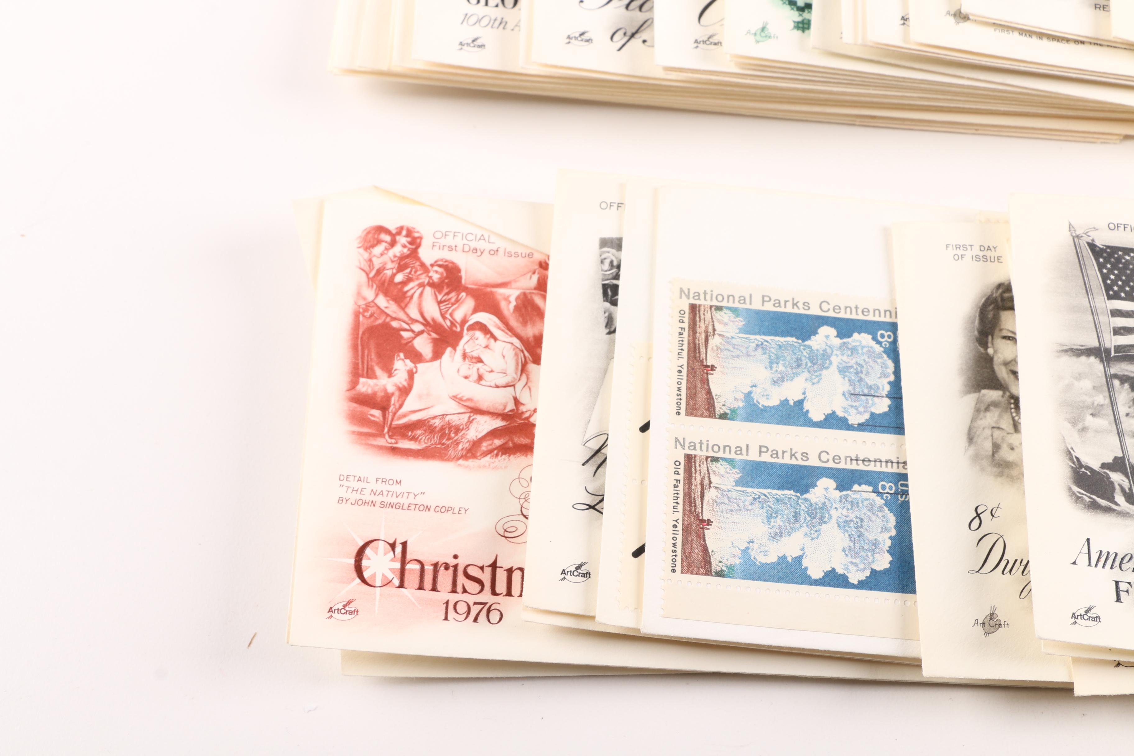 First Day Issue Commemorative Envelopes With Stamps