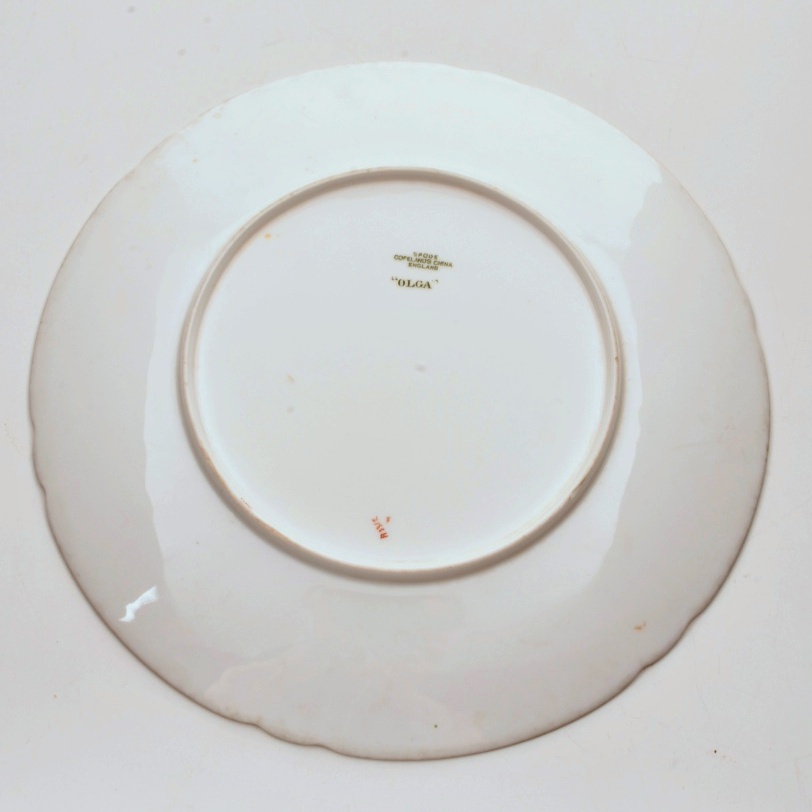 Six Spode "Olga" Dessert Plates