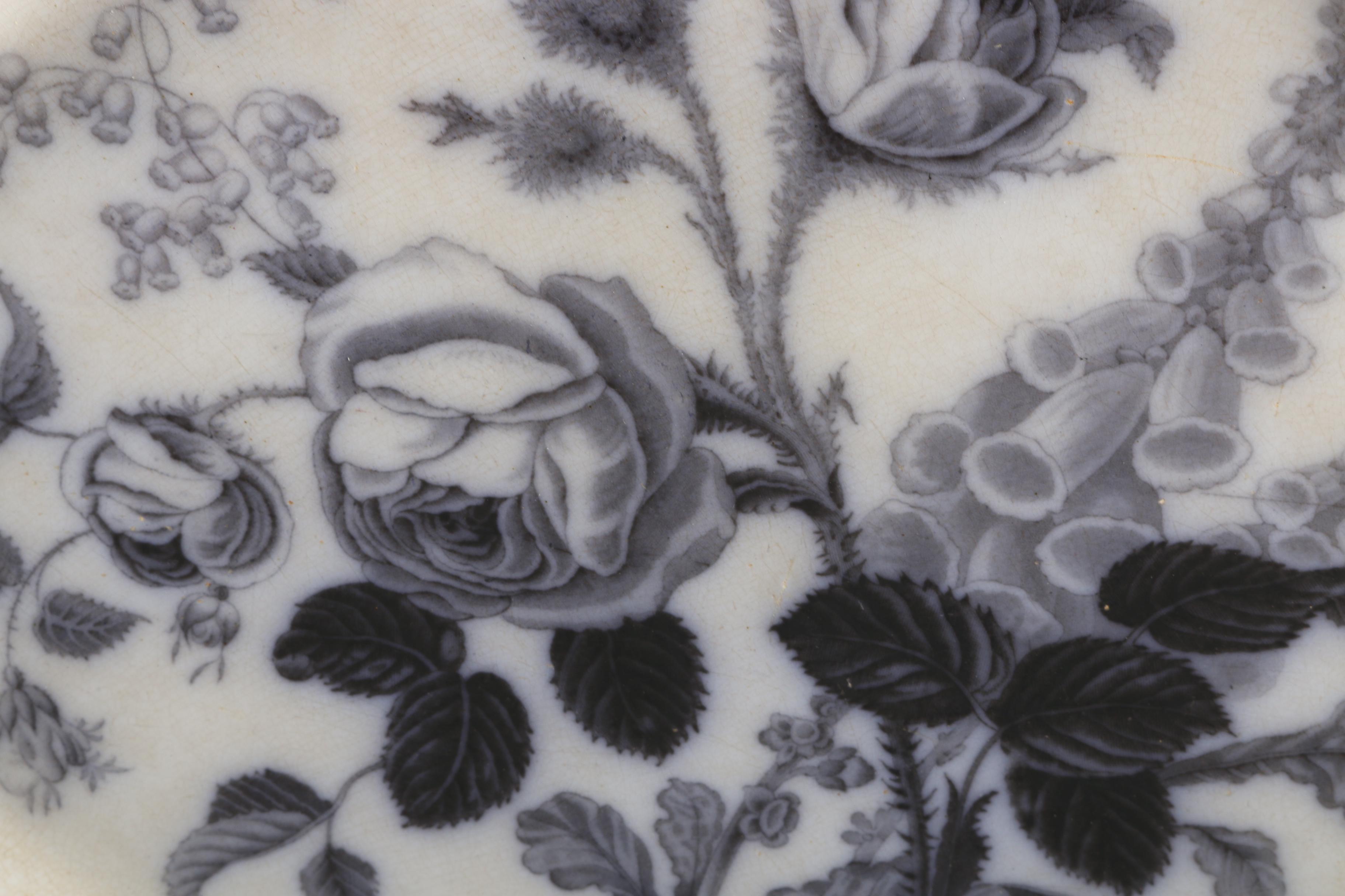 Late 19th Century Edward Challinor "Foxglove" Ceramic Tray