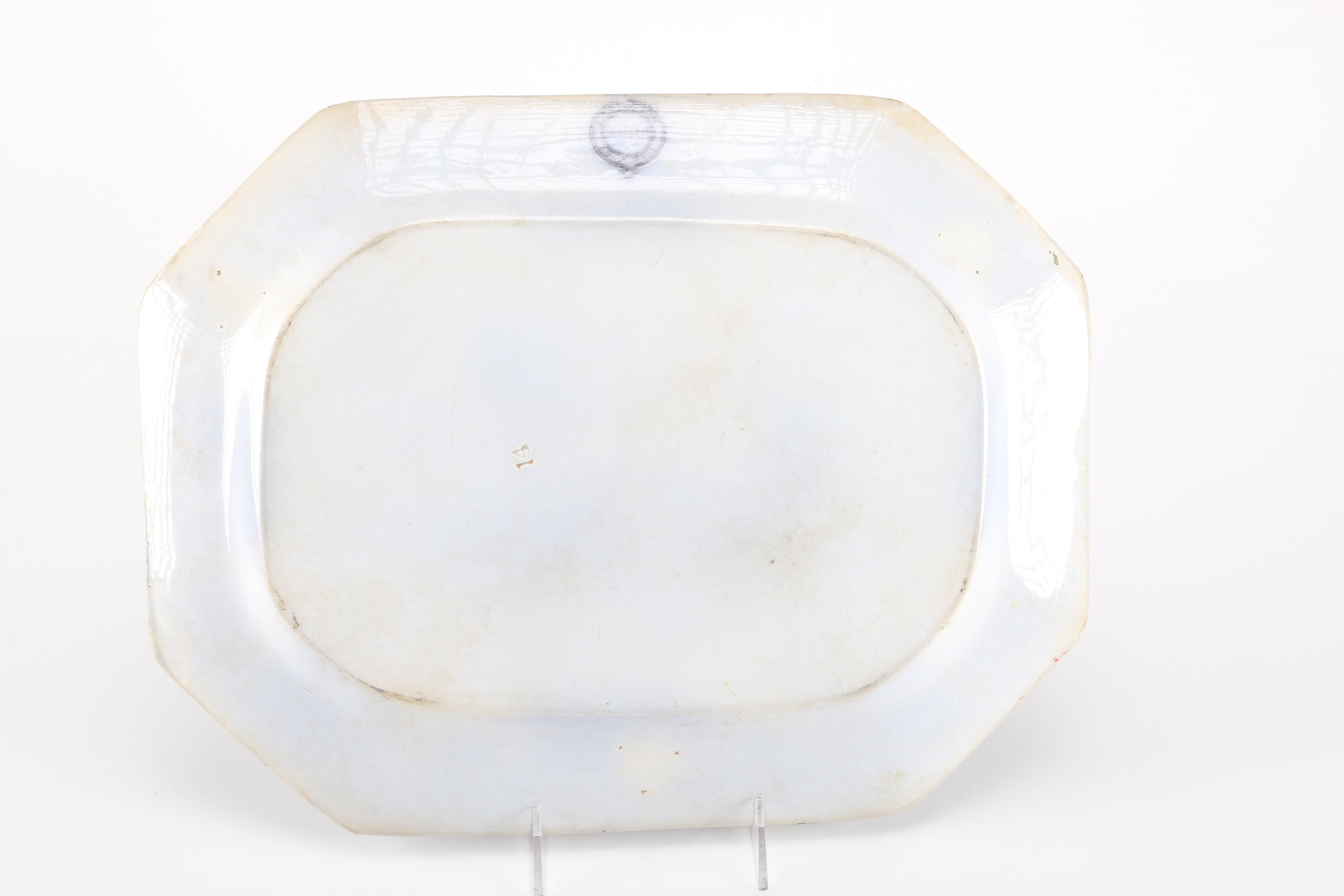 Late 19th Century Edward Challinor "Foxglove" Ceramic Tray