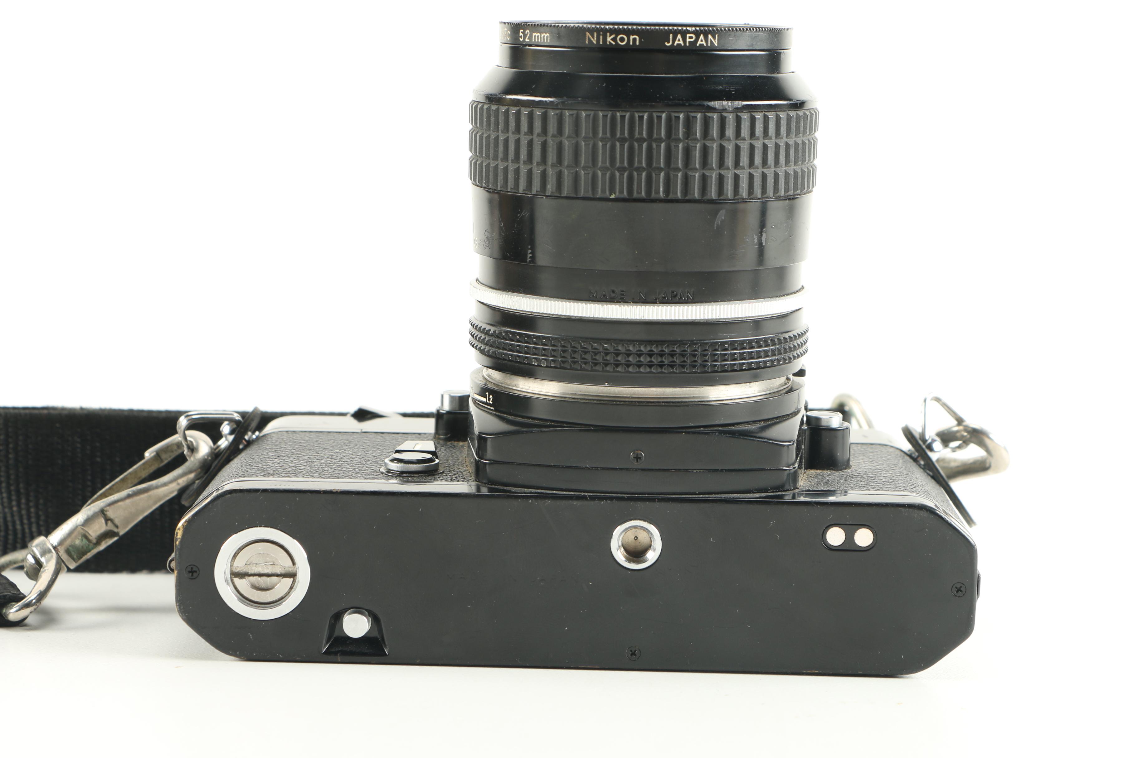 1970s Nikon Nikomat EL Camera with Accessories