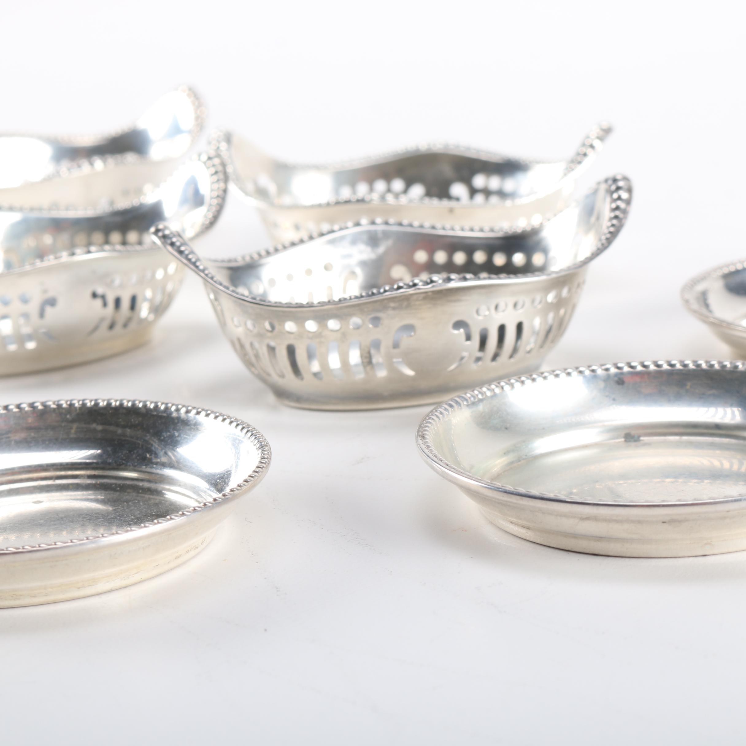 Gorham Sterling Silver Nut Dishes With Additional Sterling