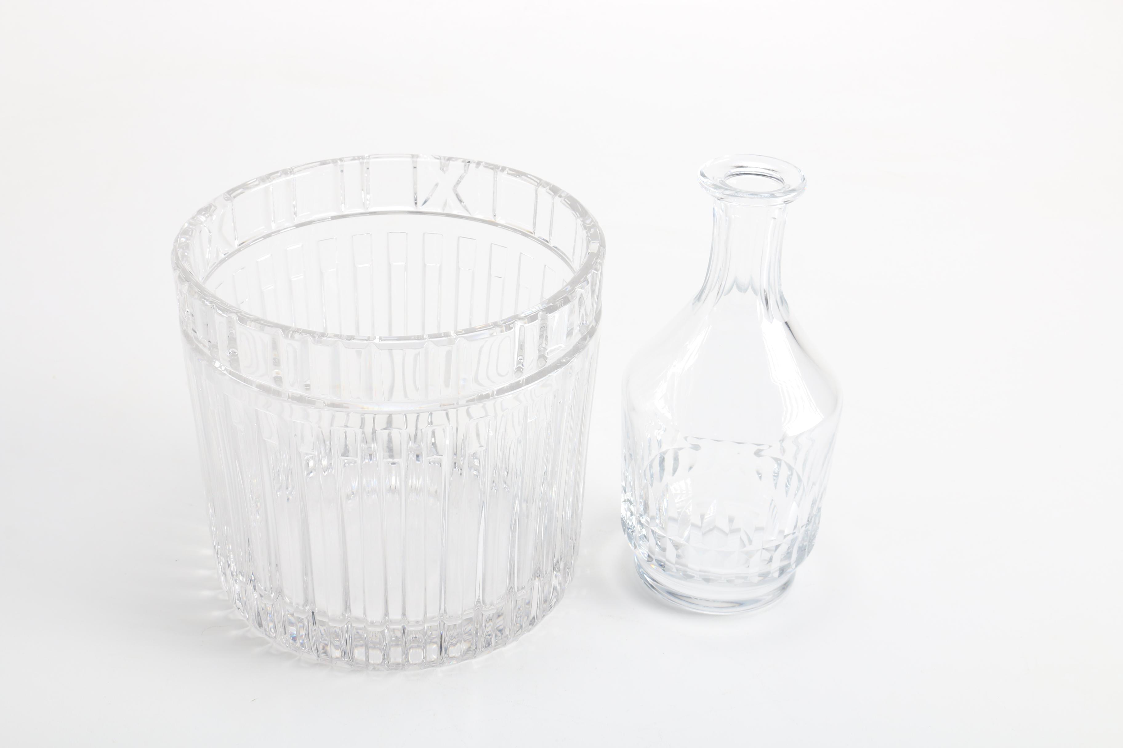 Tiffany & Co. Ice Bucket and Baccarat Decanter