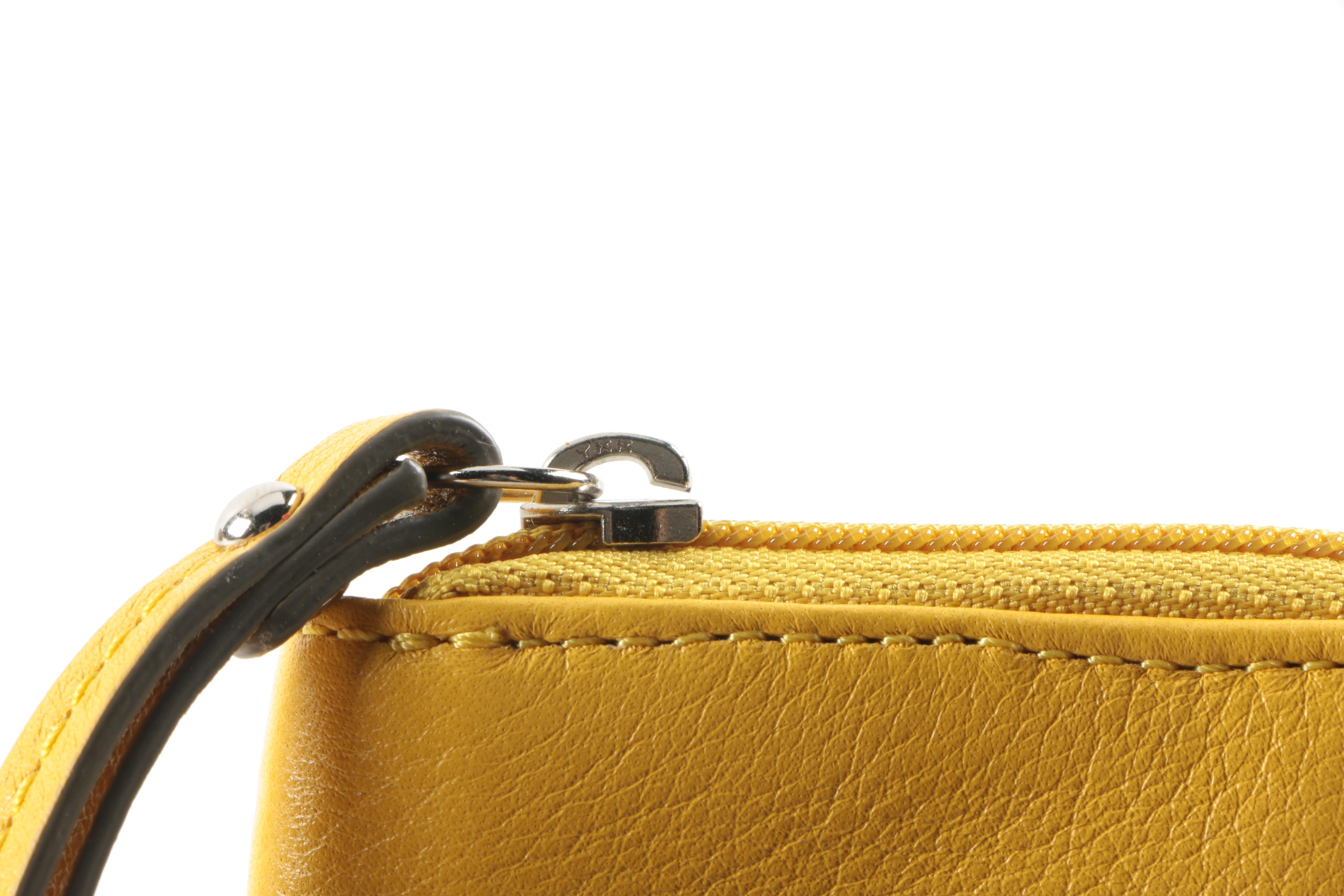 Coach Madison Yellow Universal Case and Madison L-Zip Small Embossed Python Wristlet