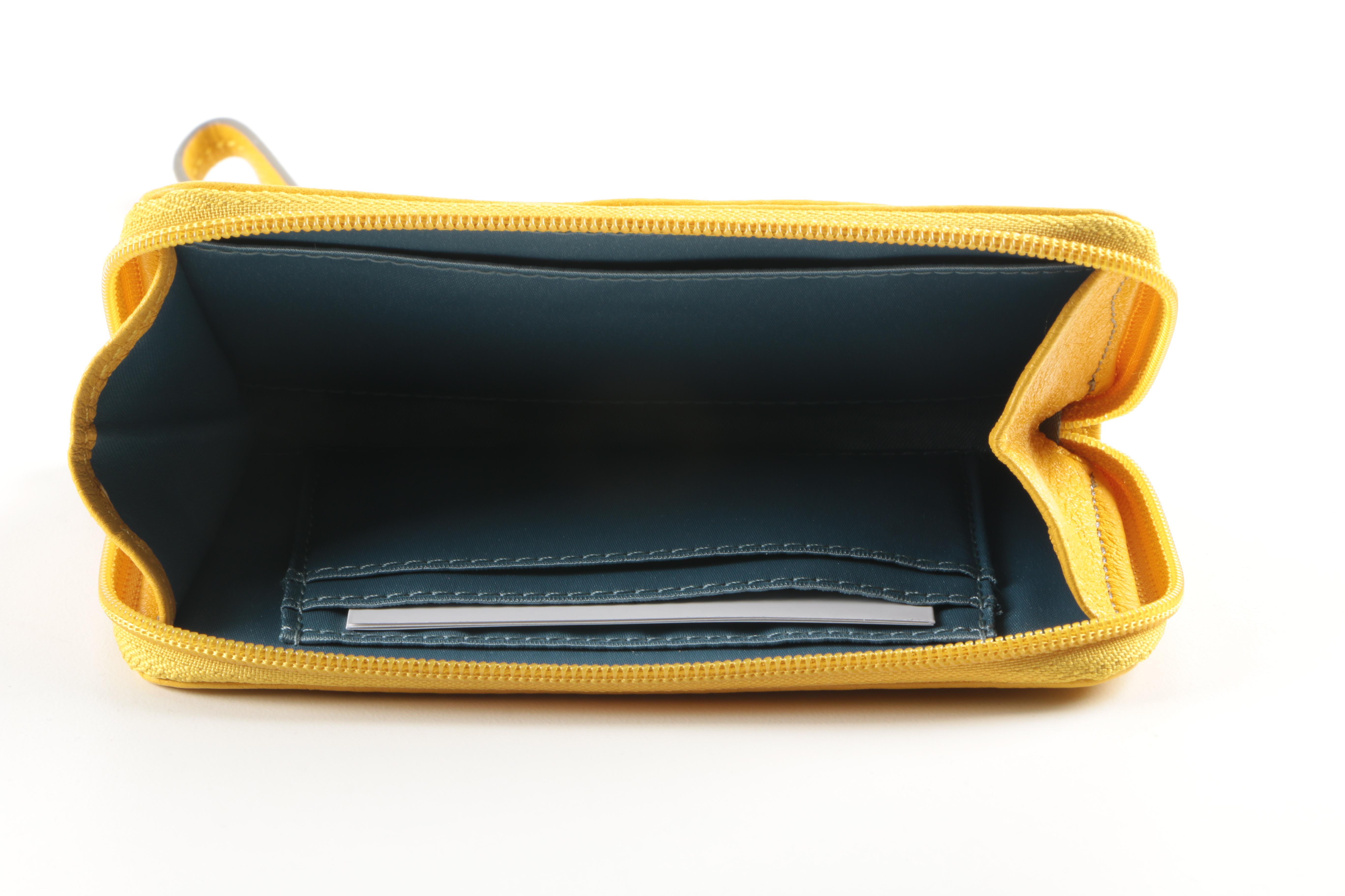 Coach Madison Yellow Universal Case and Madison L-Zip Small Embossed Python Wristlet