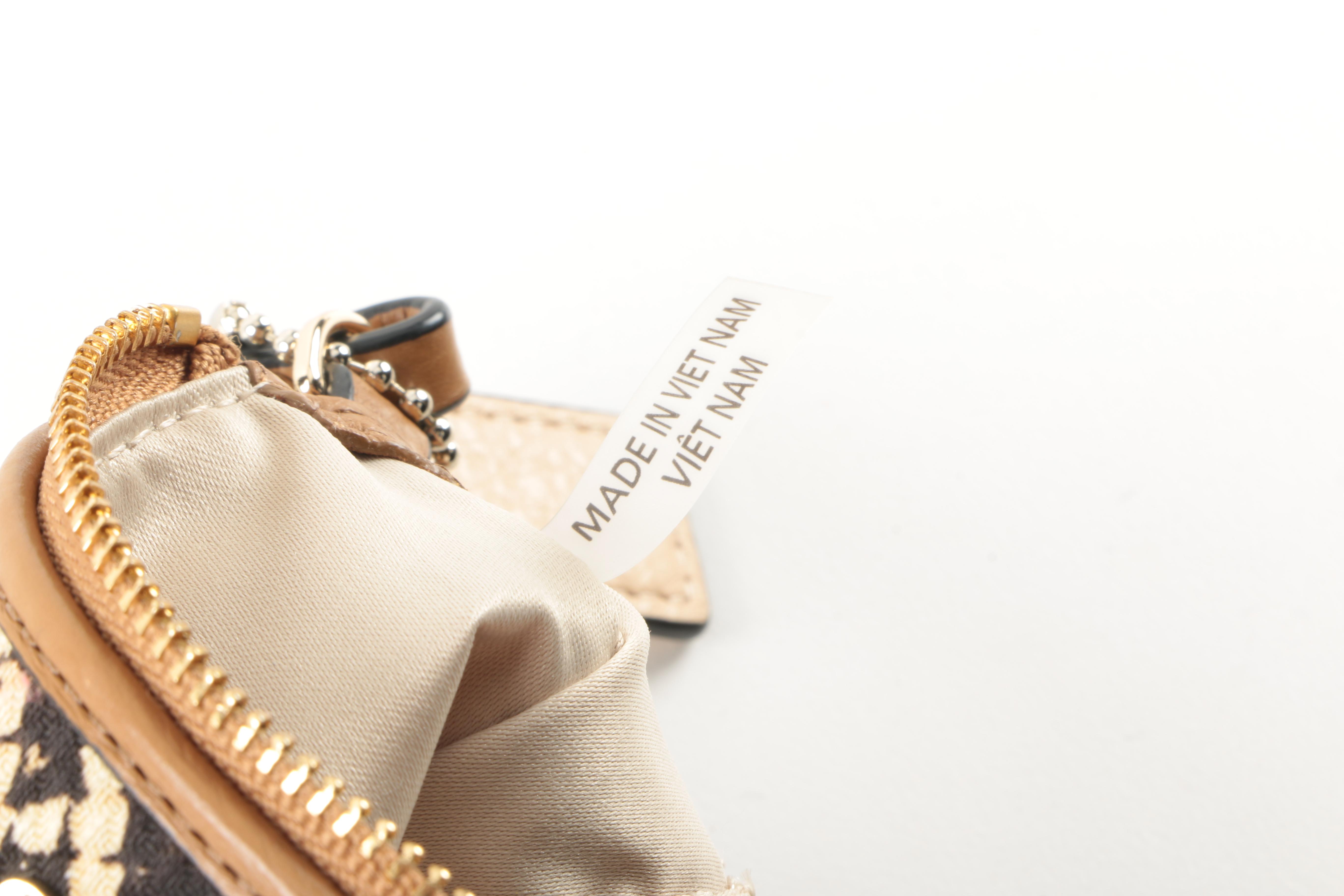 Coach Madison Yellow Universal Case and Madison L-Zip Small Embossed Python Wristlet