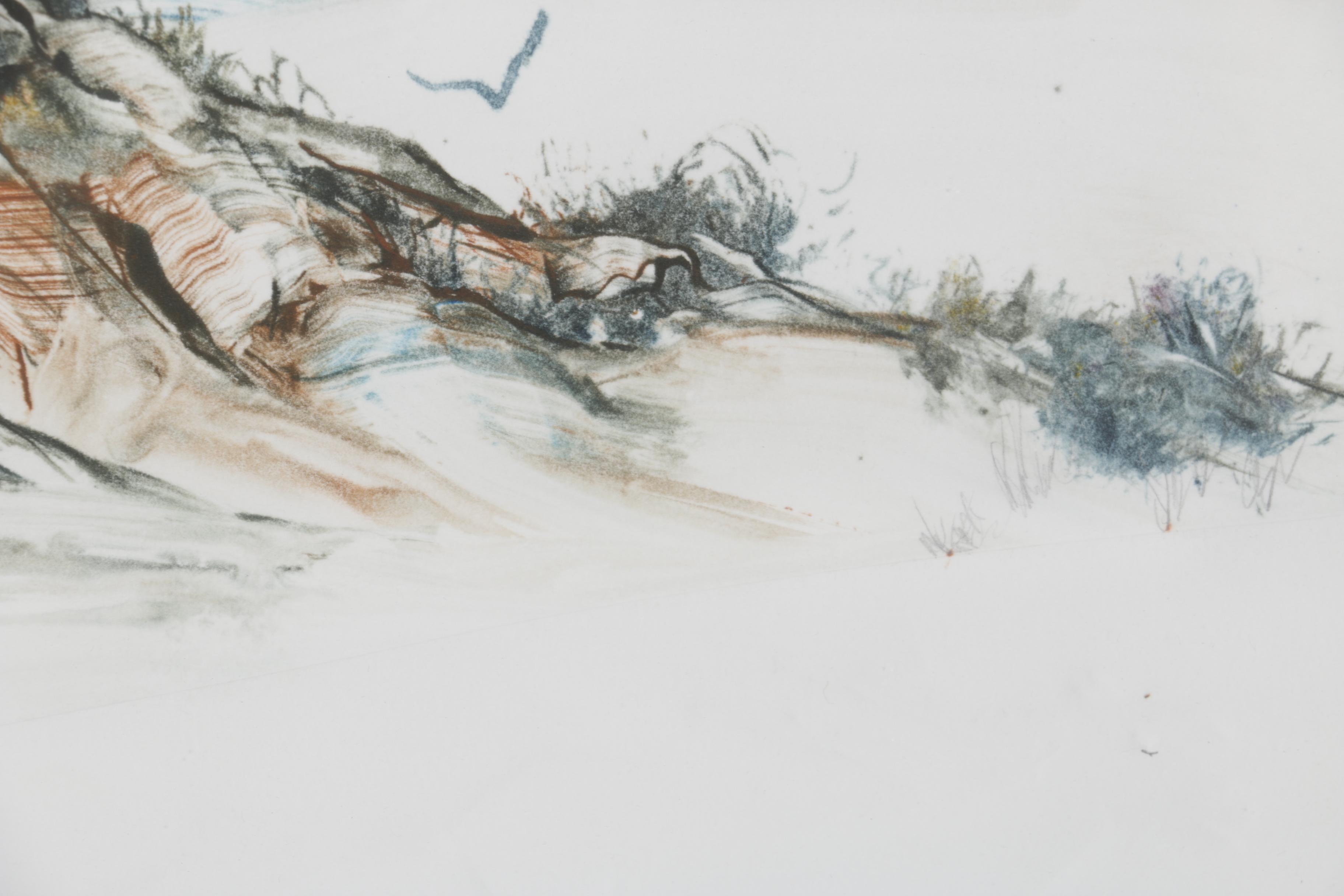 Clay Anderson Intaglio Drypoint Print "Wide Sweep of Land"