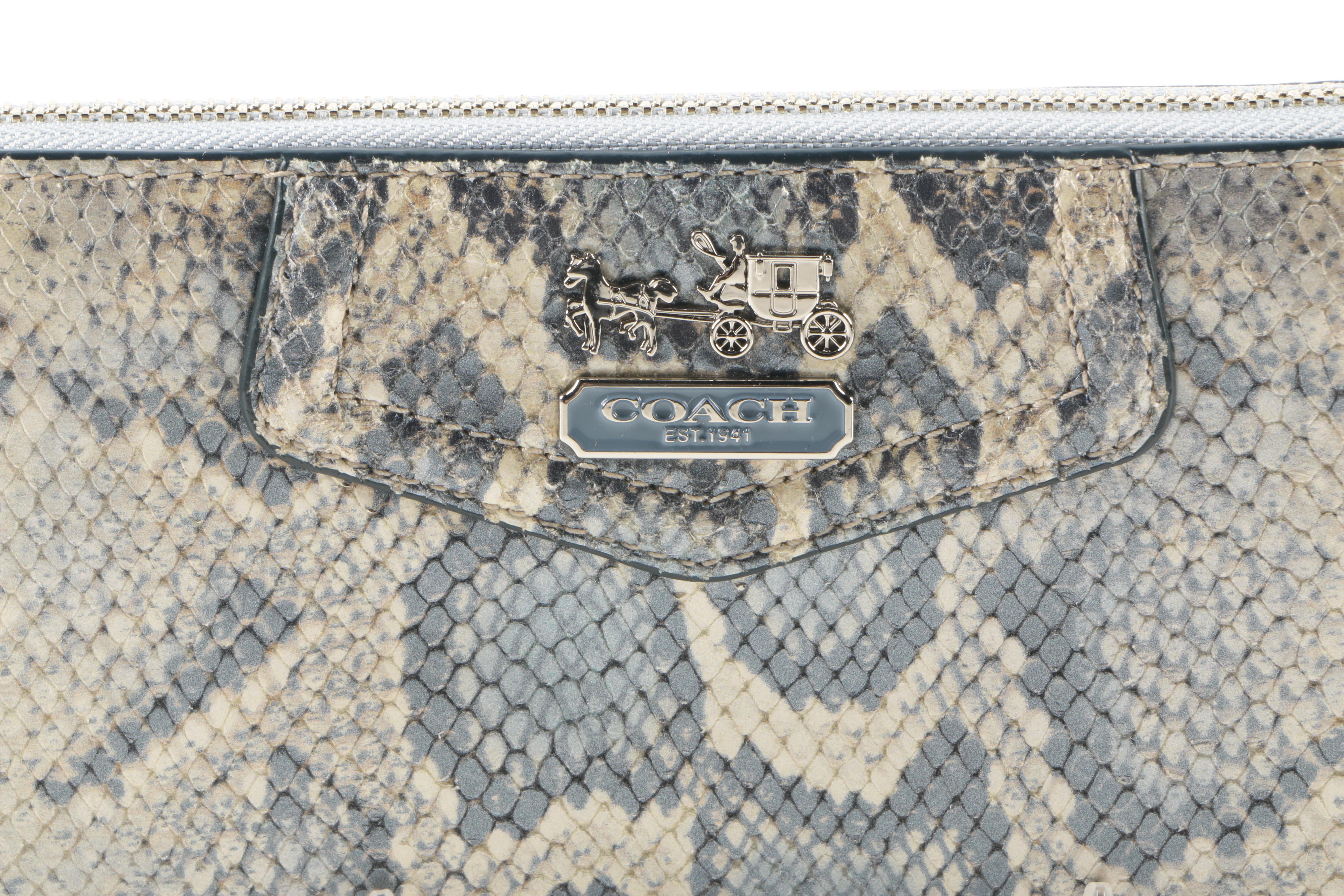 Coach Embossed Python Wallets