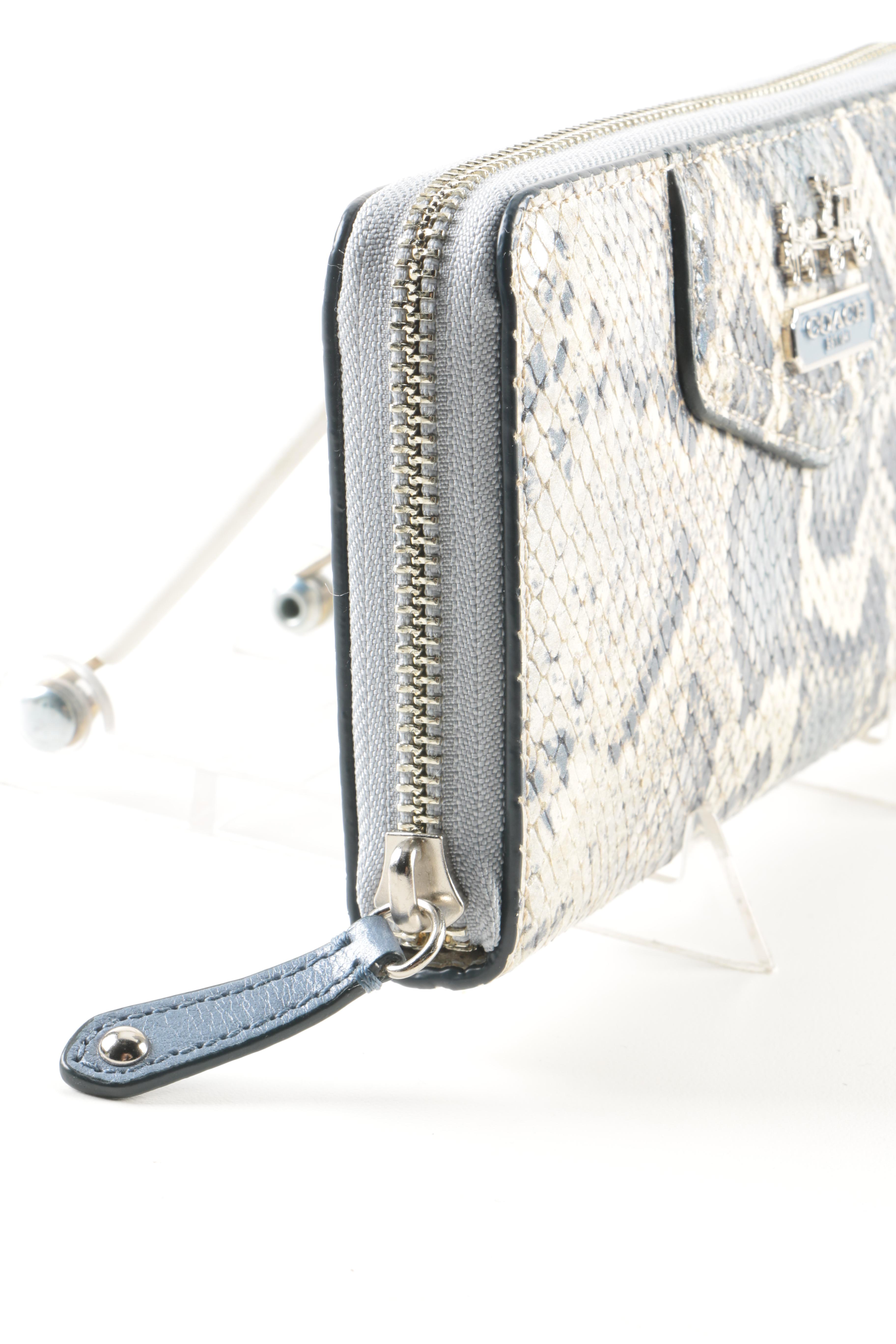 Coach Embossed Python Wallets