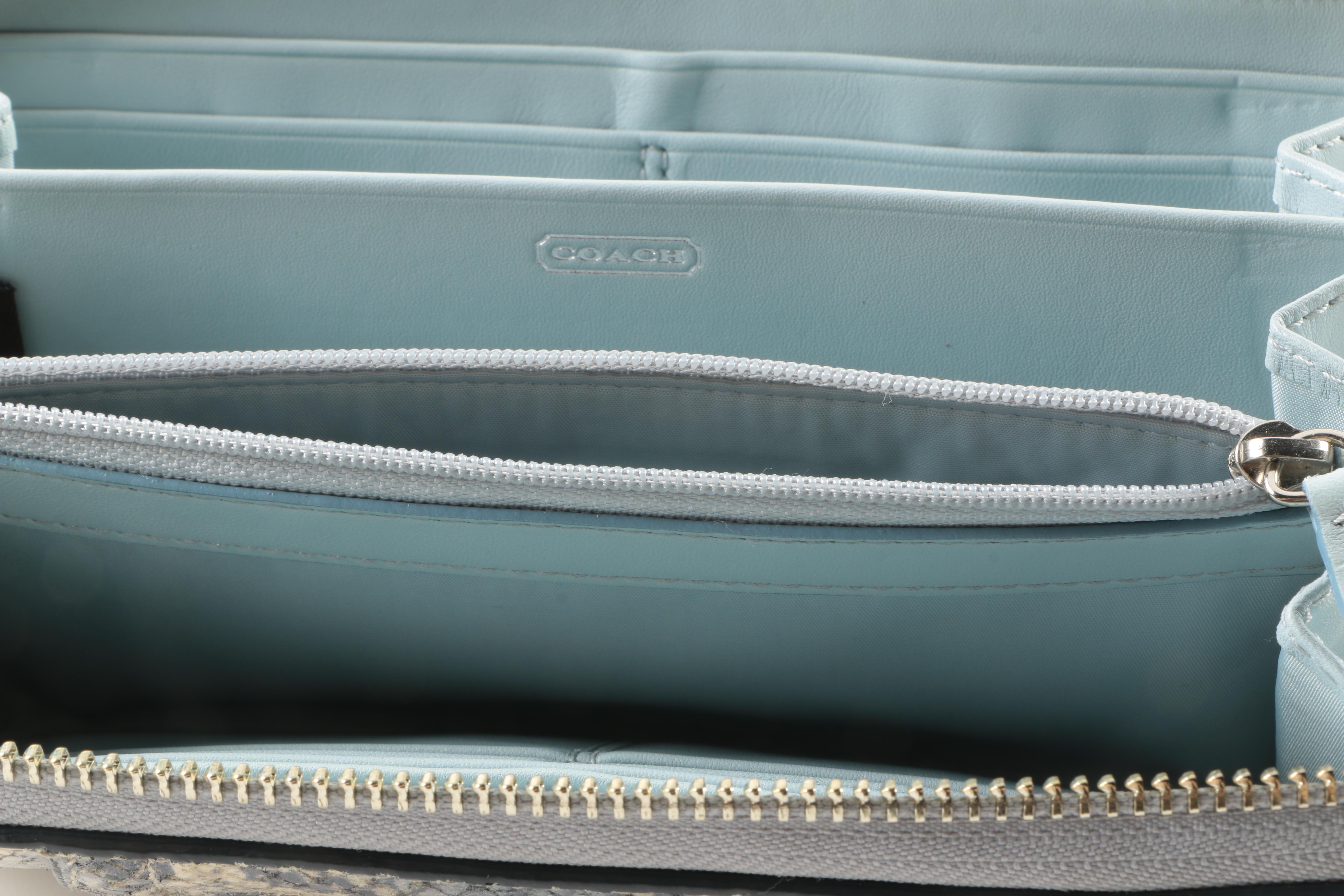 Coach Embossed Python Wallets