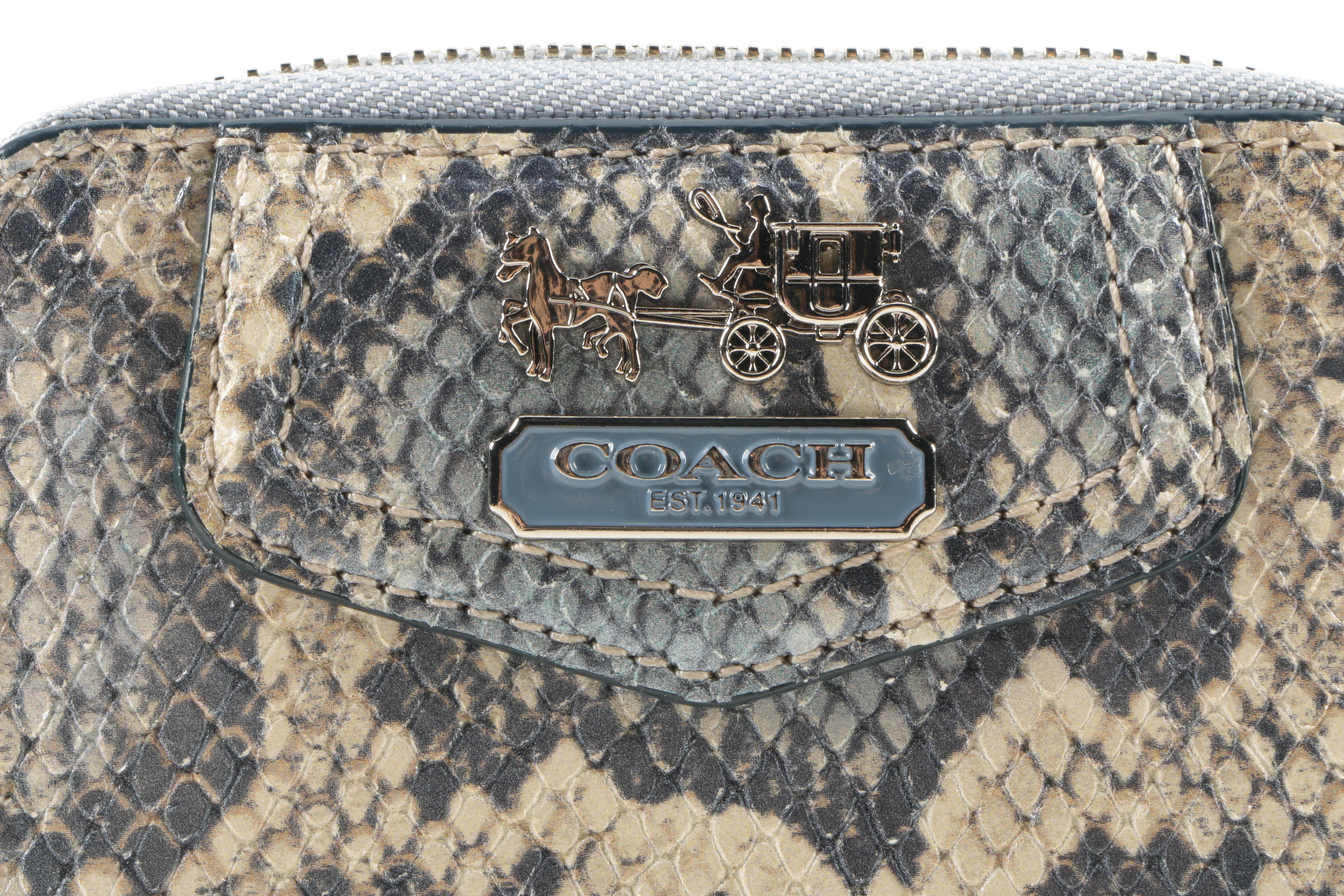 Coach Embossed Python Wallets