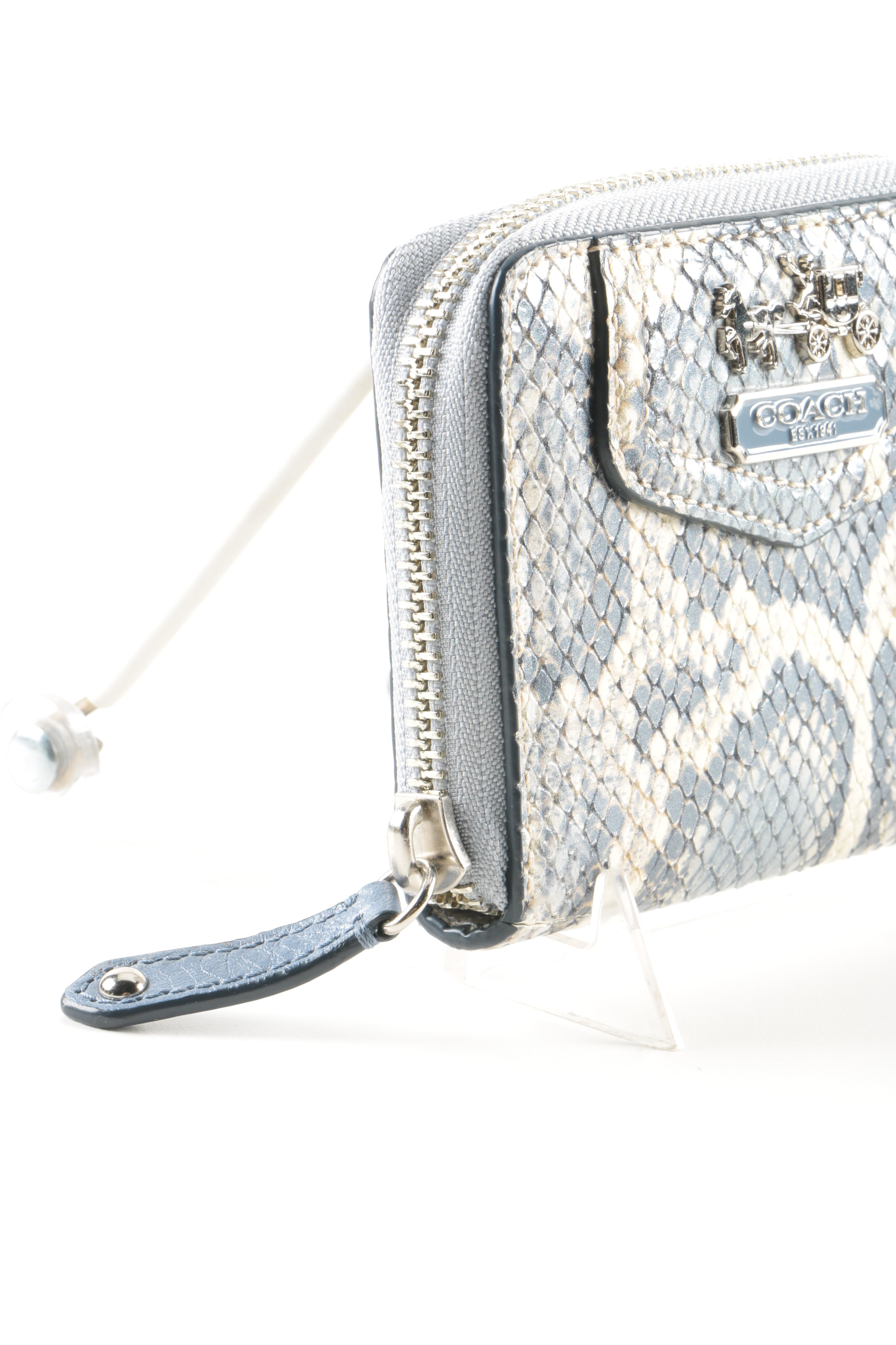 Coach Embossed Python Wallets