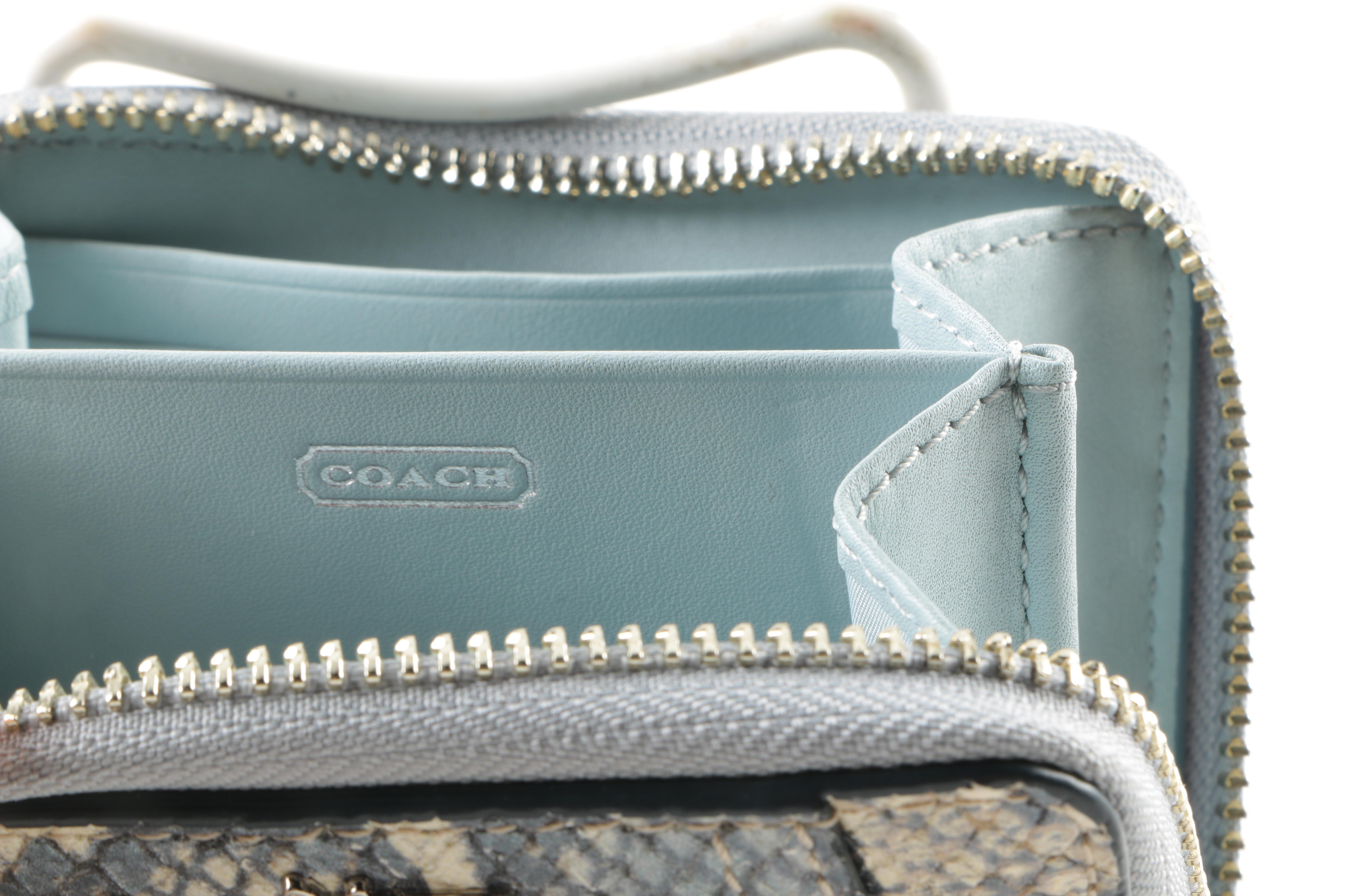Coach Embossed Python Wallets