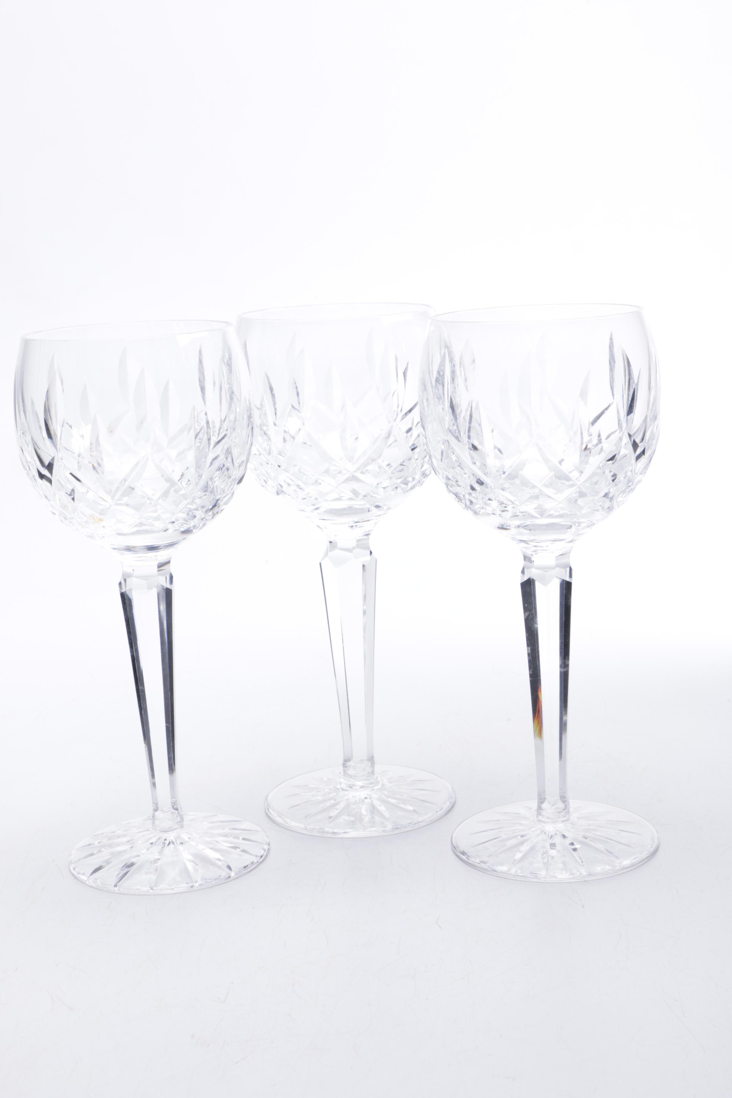 Waterford Crystal "Lismore" Hock Wine Glasses