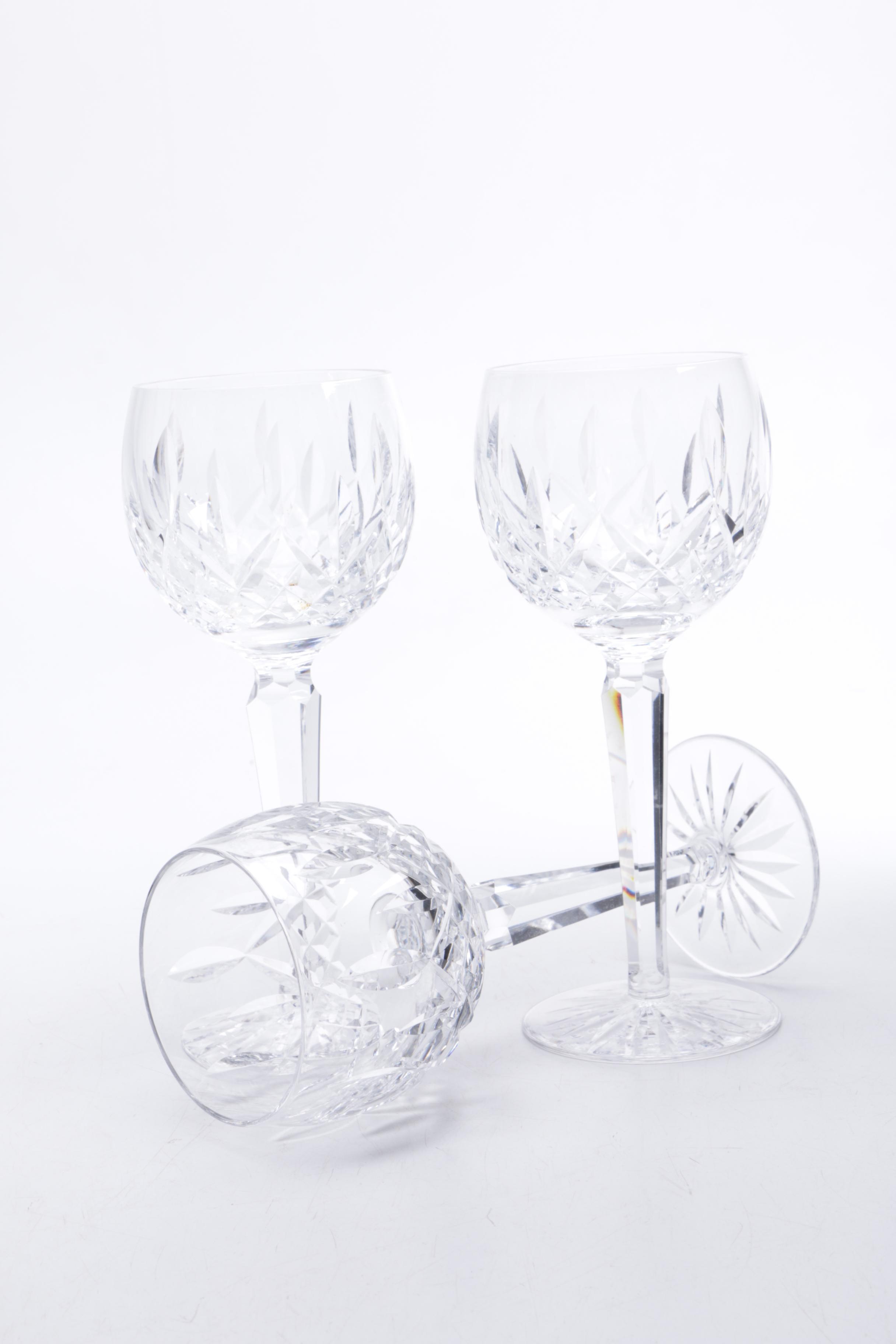 Waterford Crystal "Lismore" Hock Wine Glasses