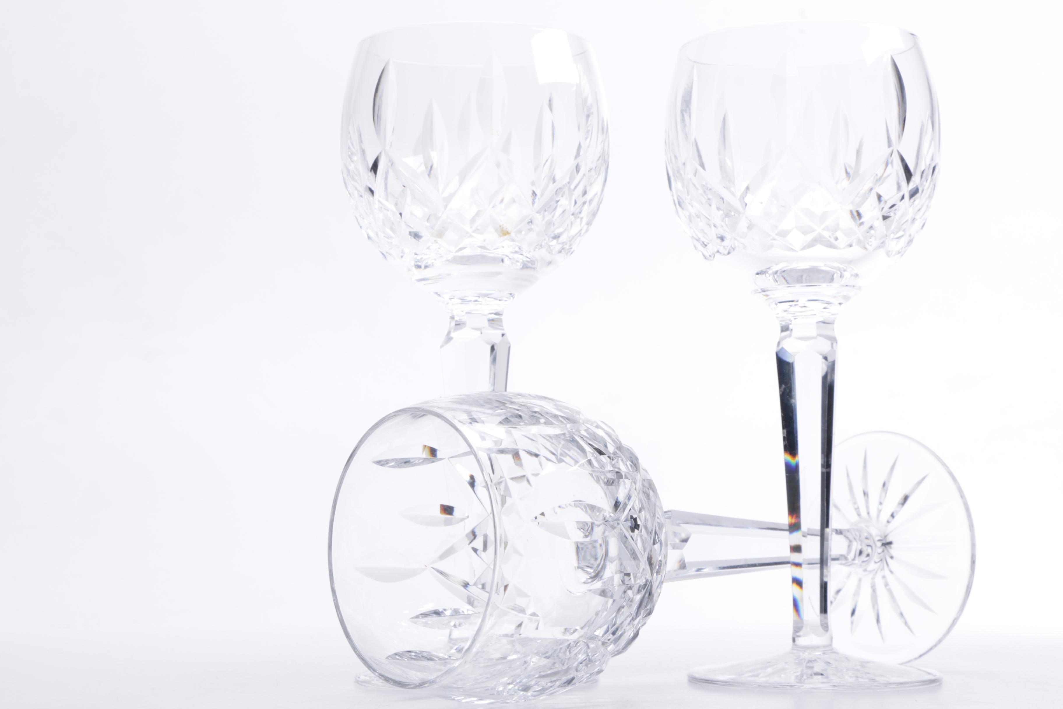 Waterford Crystal "Lismore" Hock Wine Glasses