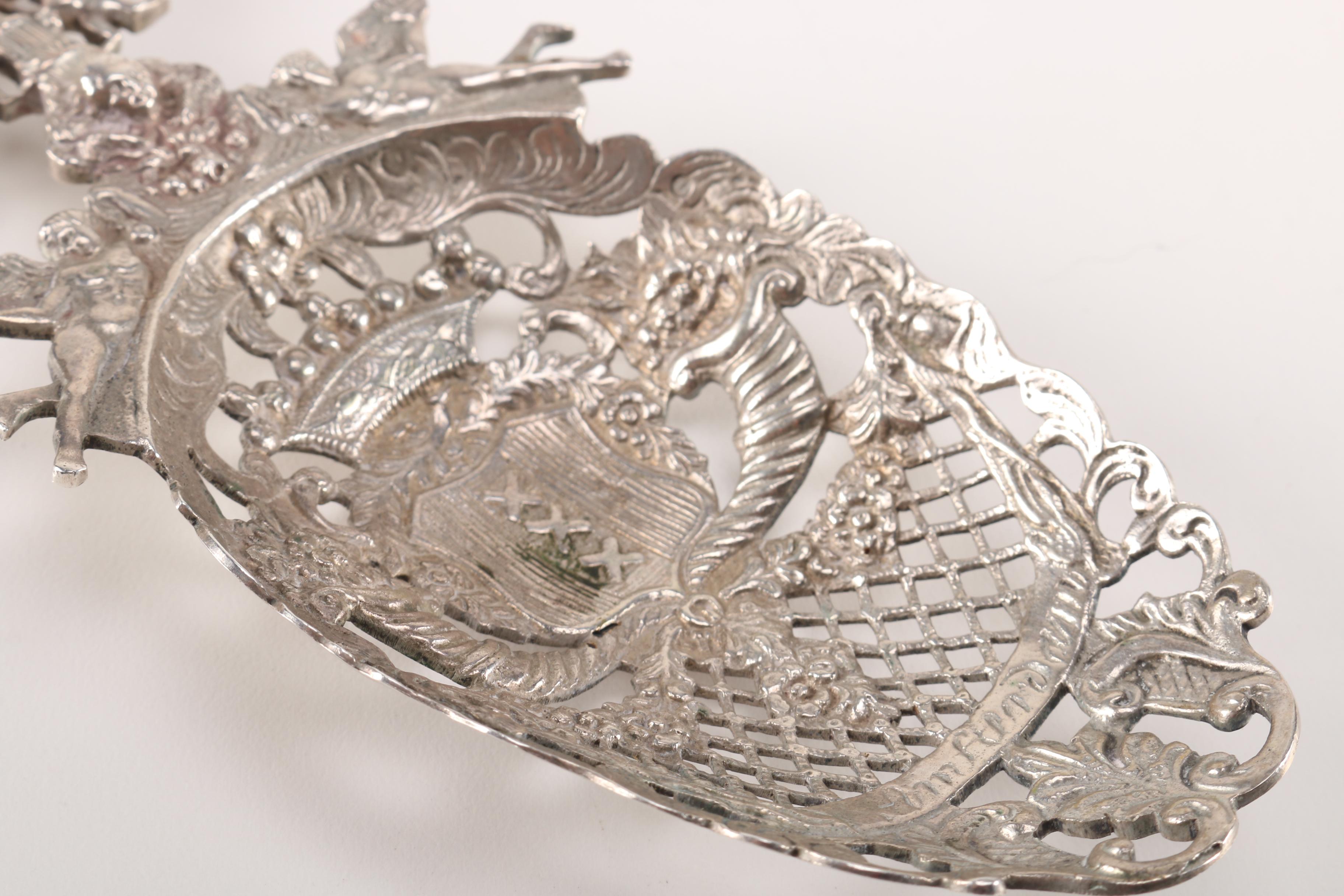 Elaborate 800 Silver Serving Spoons