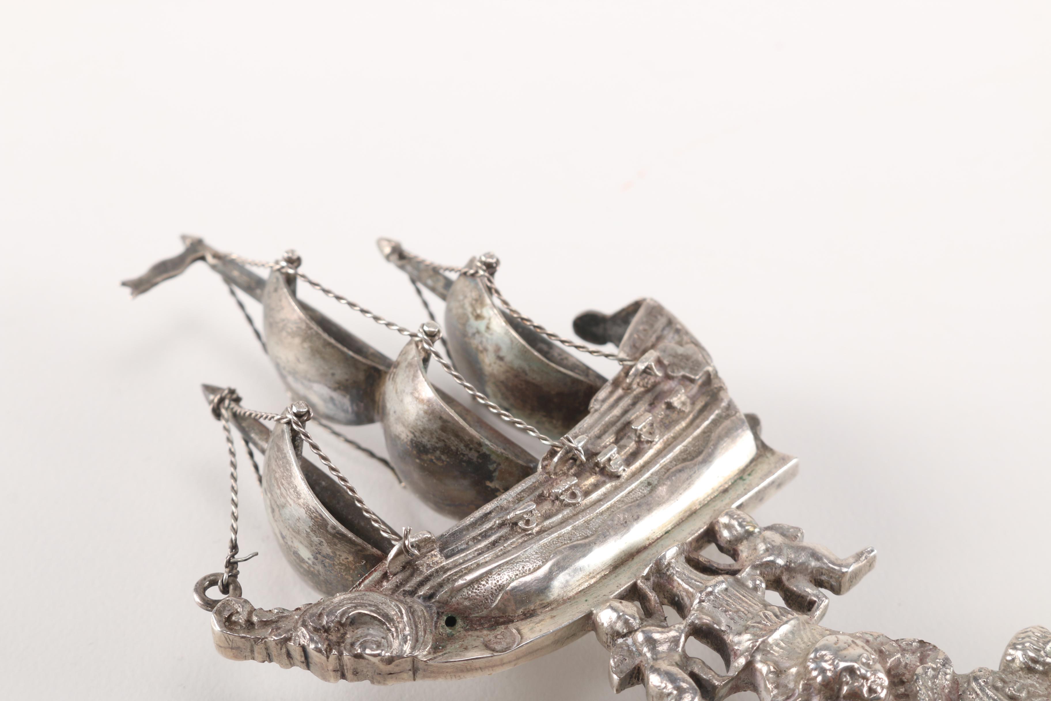 Elaborate 800 Silver Serving Spoons