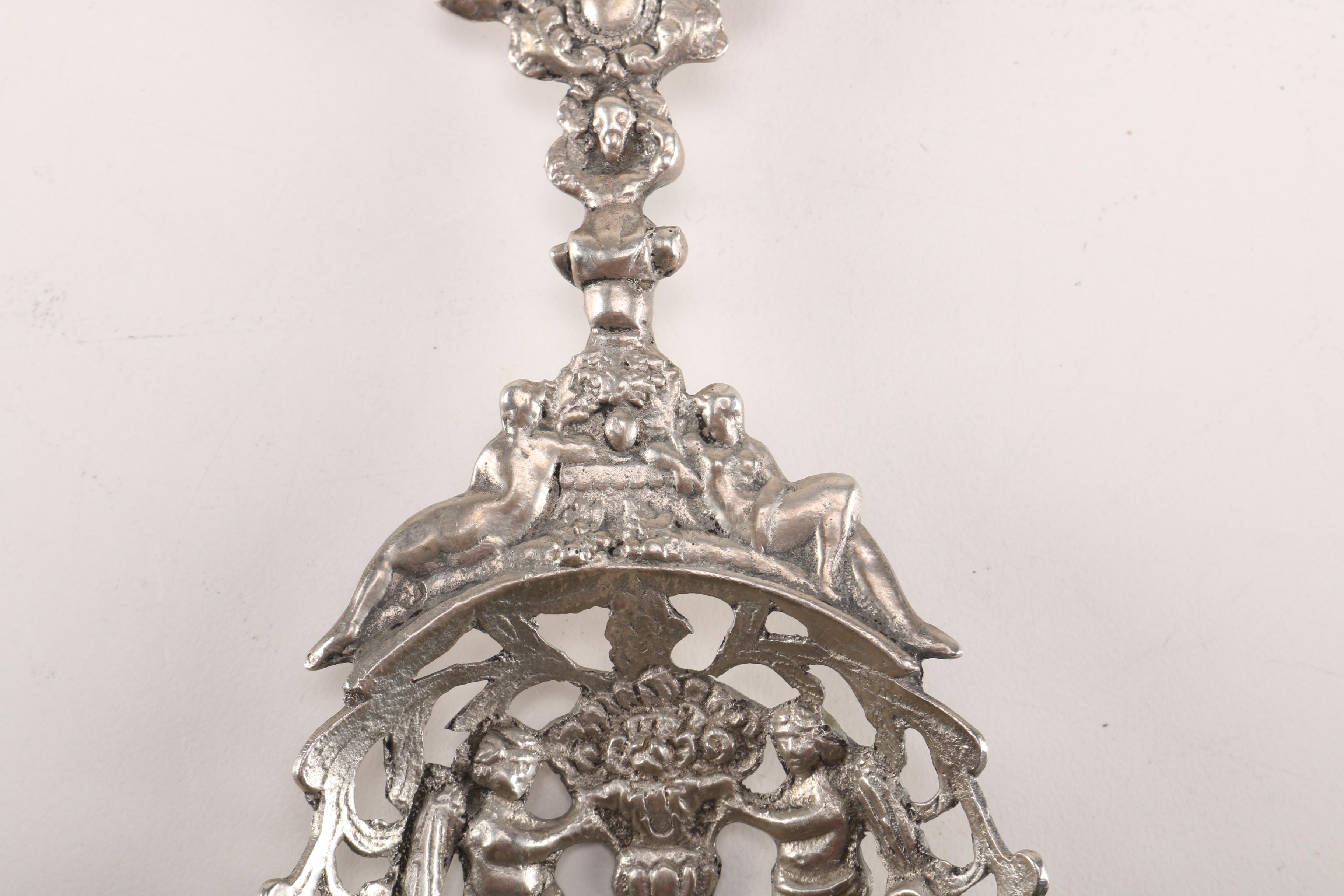 Elaborate 800 Silver Serving Spoons