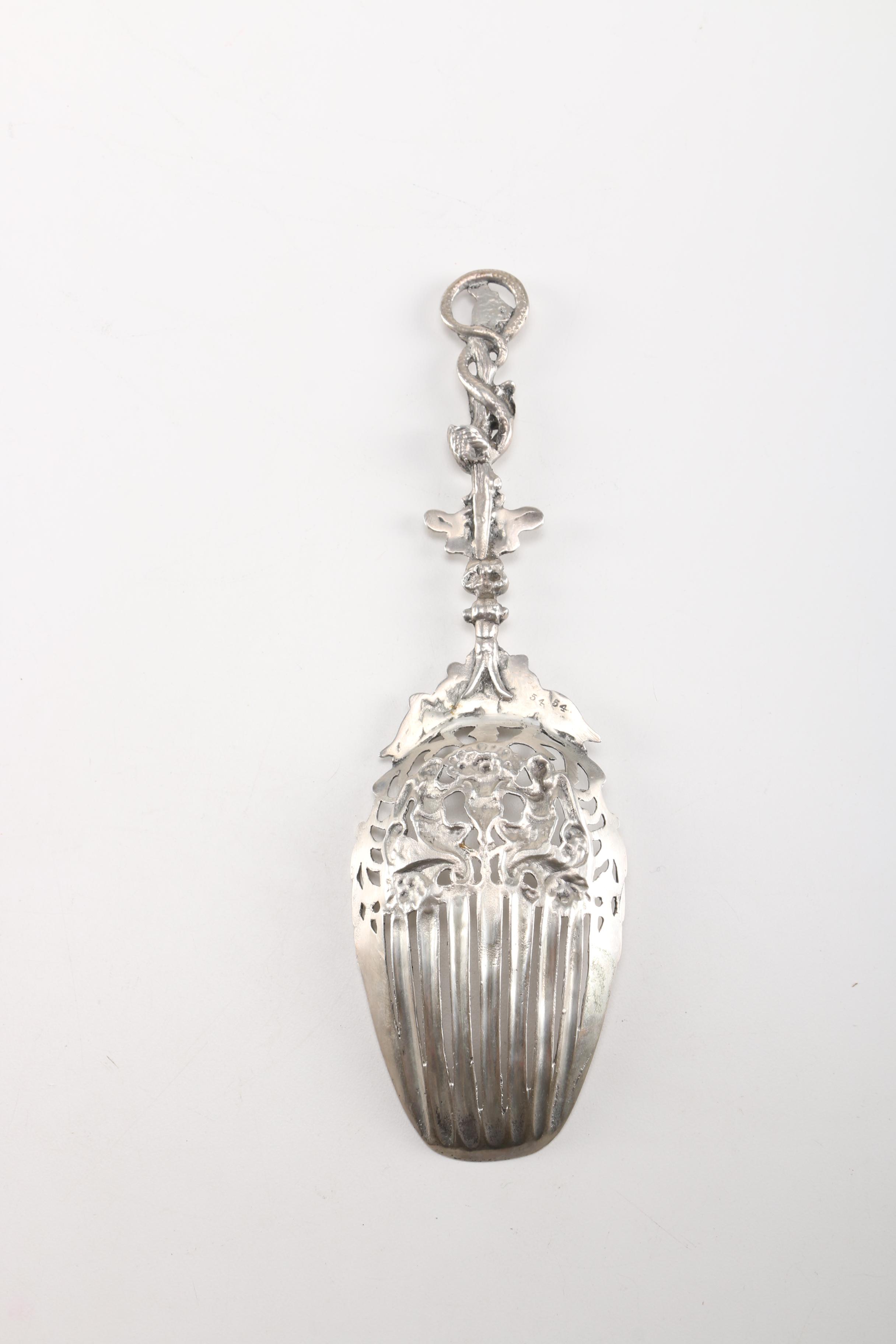 Elaborate 800 Silver Serving Spoons
