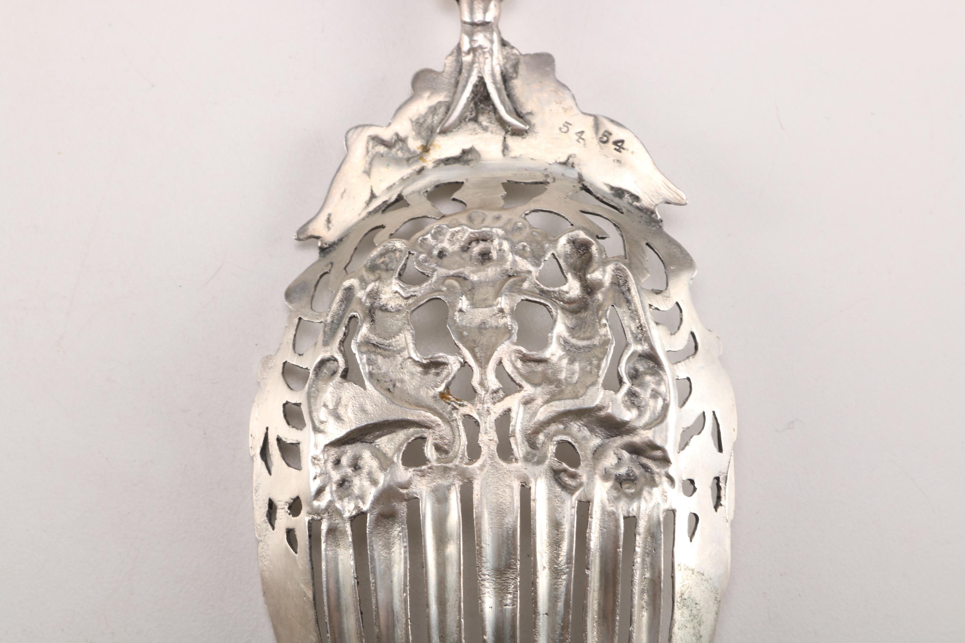 Elaborate 800 Silver Serving Spoons