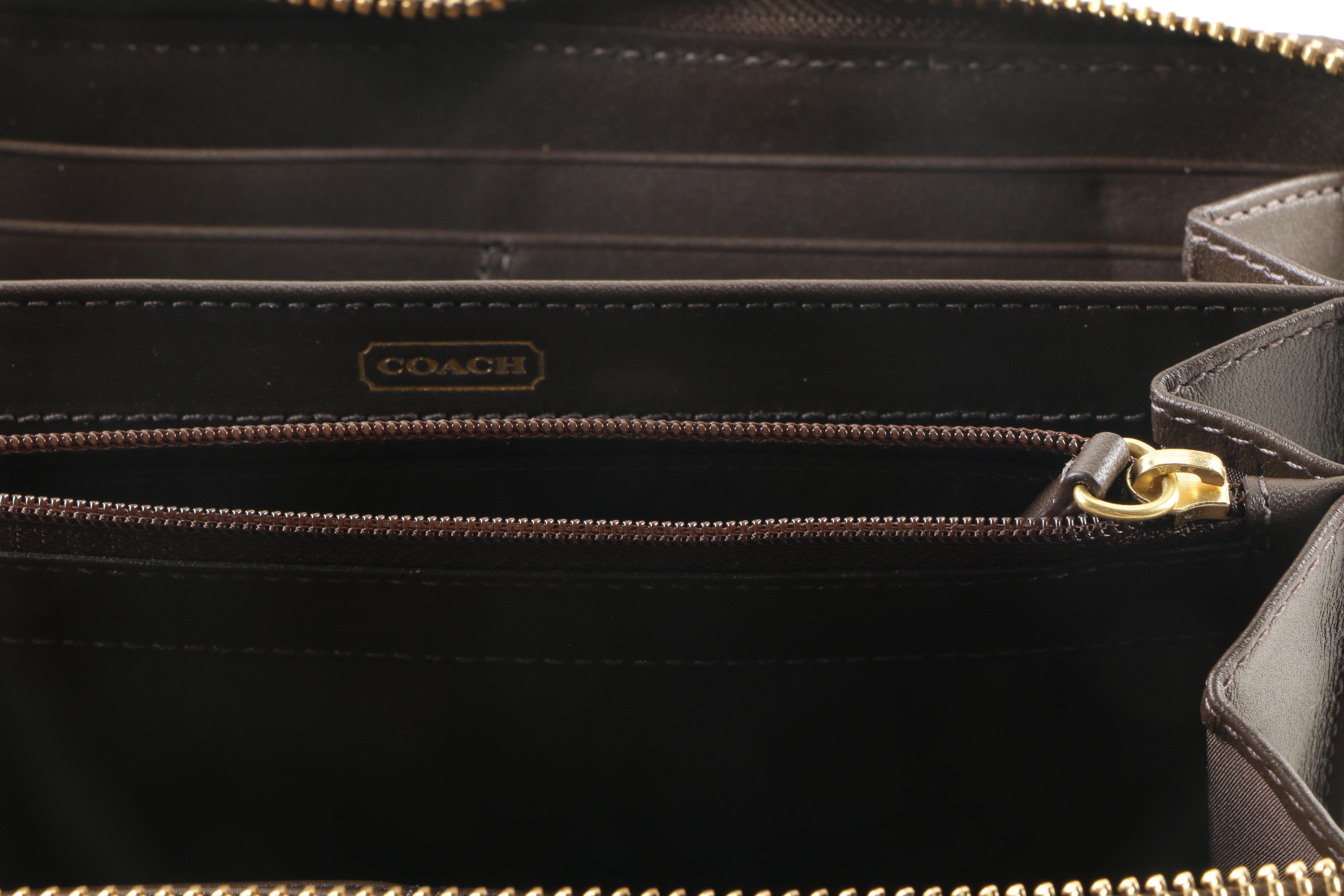 Coach Embossed Python Wristlet and Wallet