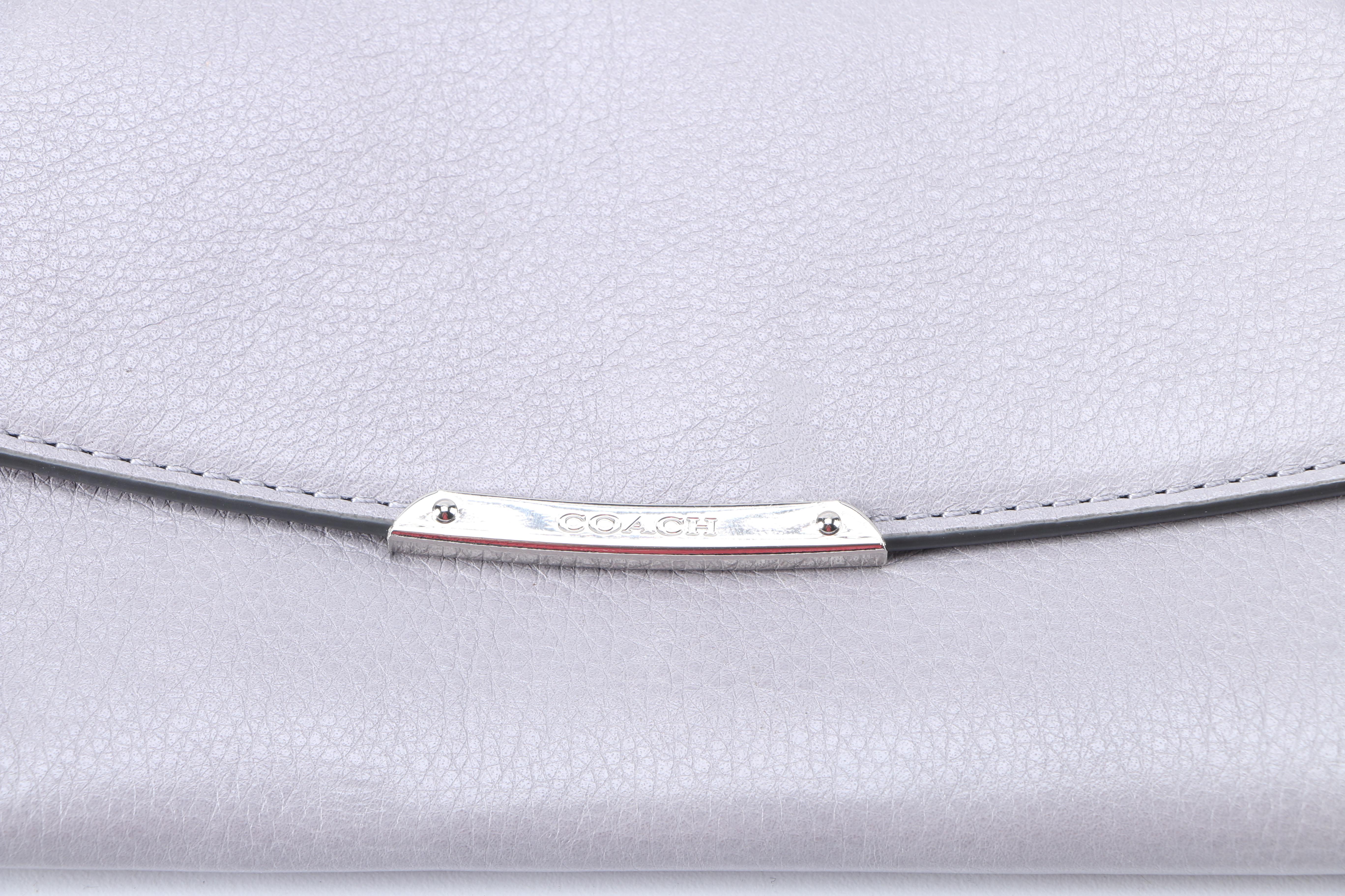 Coach Pebble Gray Leather Accessories