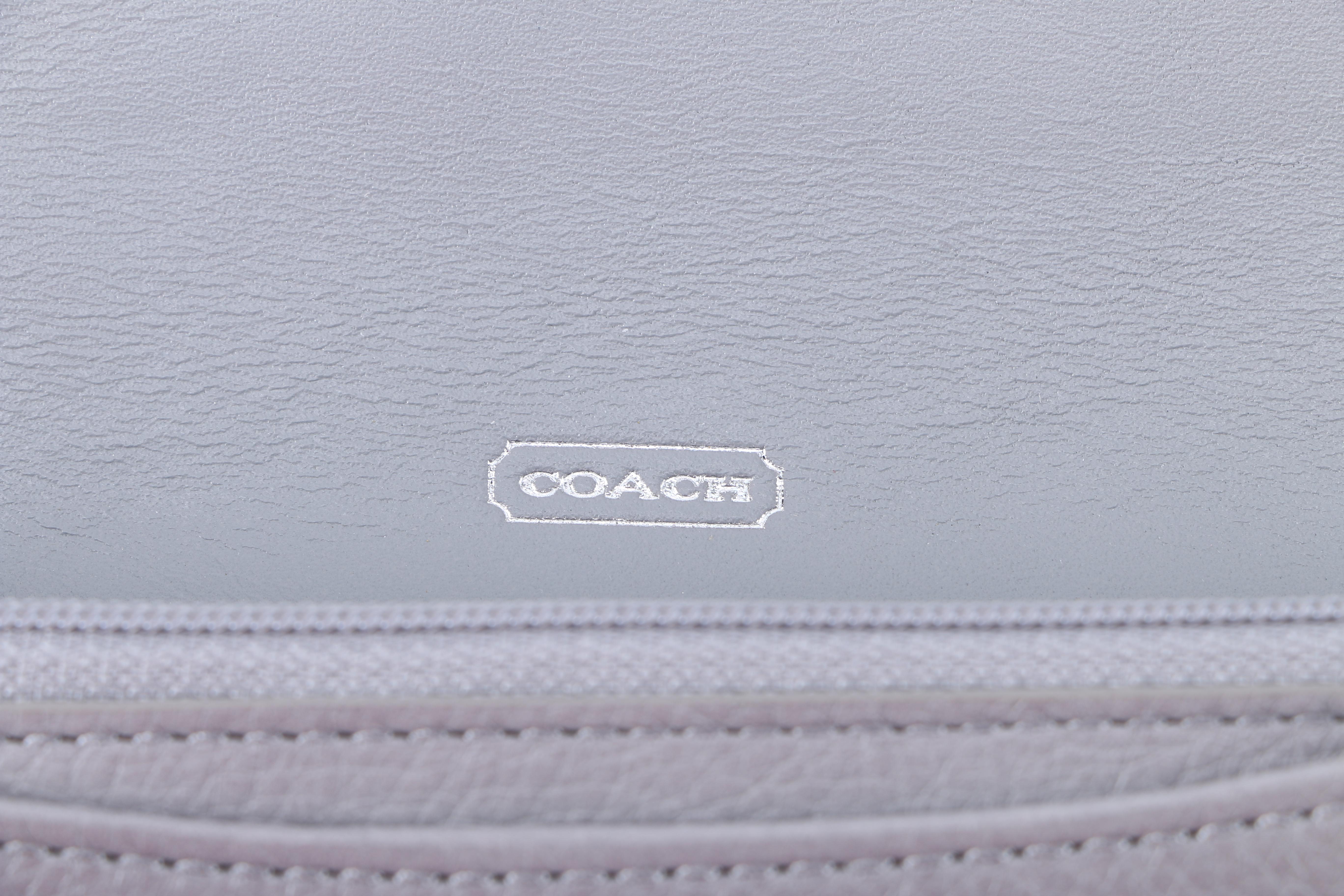 Coach Pebble Gray Leather Accessories