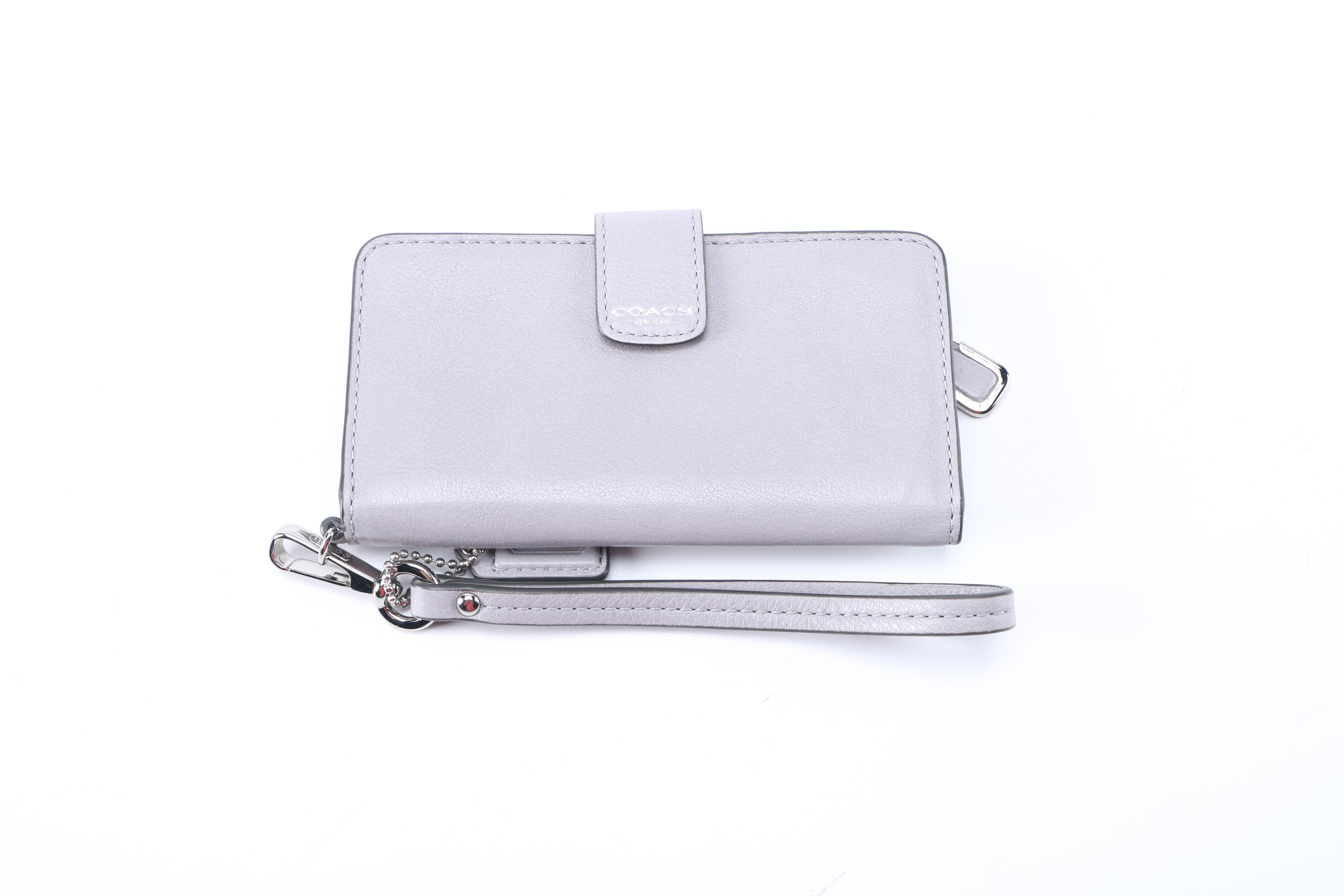 Coach Pebble Gray Leather Accessories