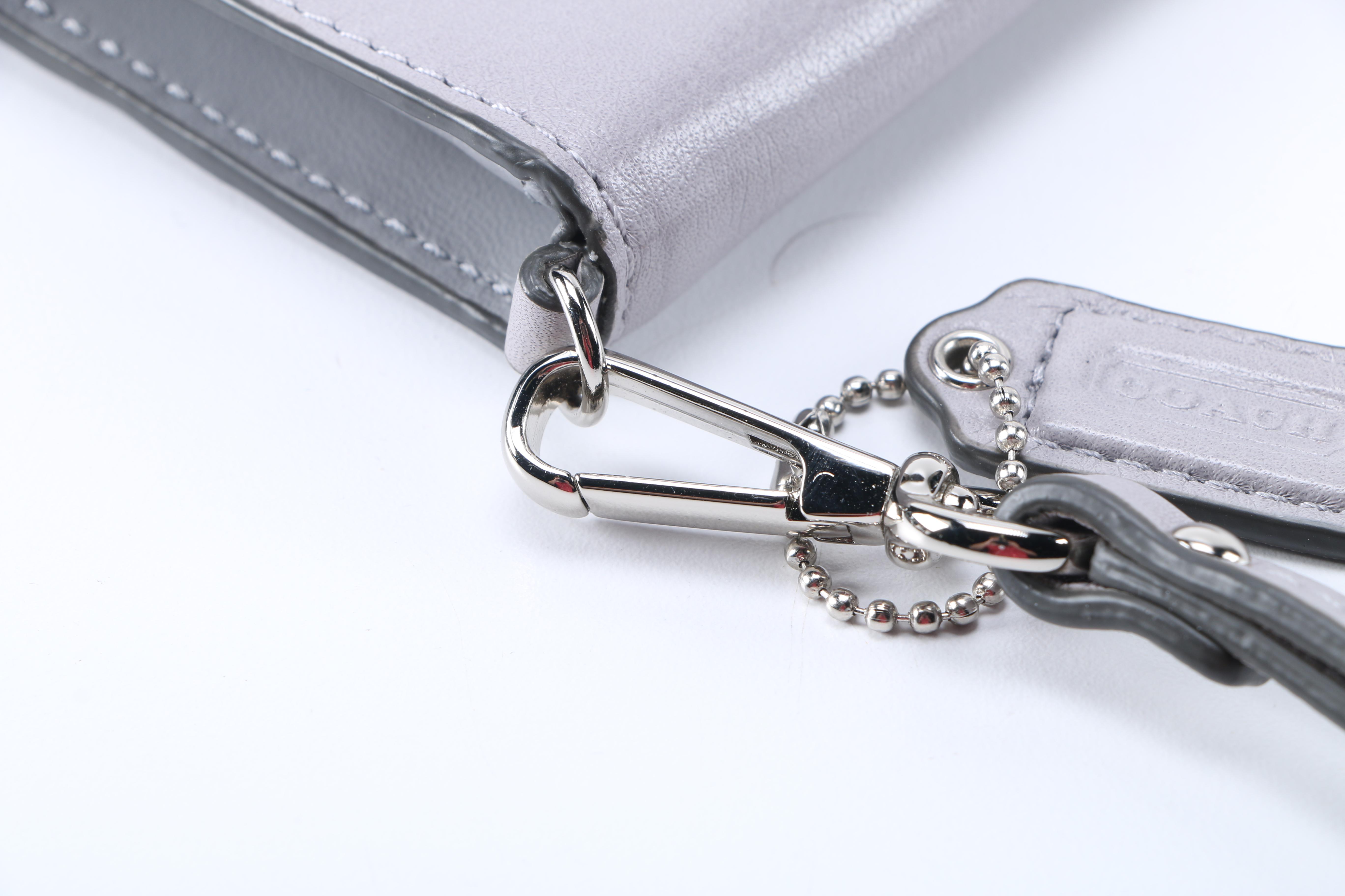 Coach Pebble Gray Leather Accessories