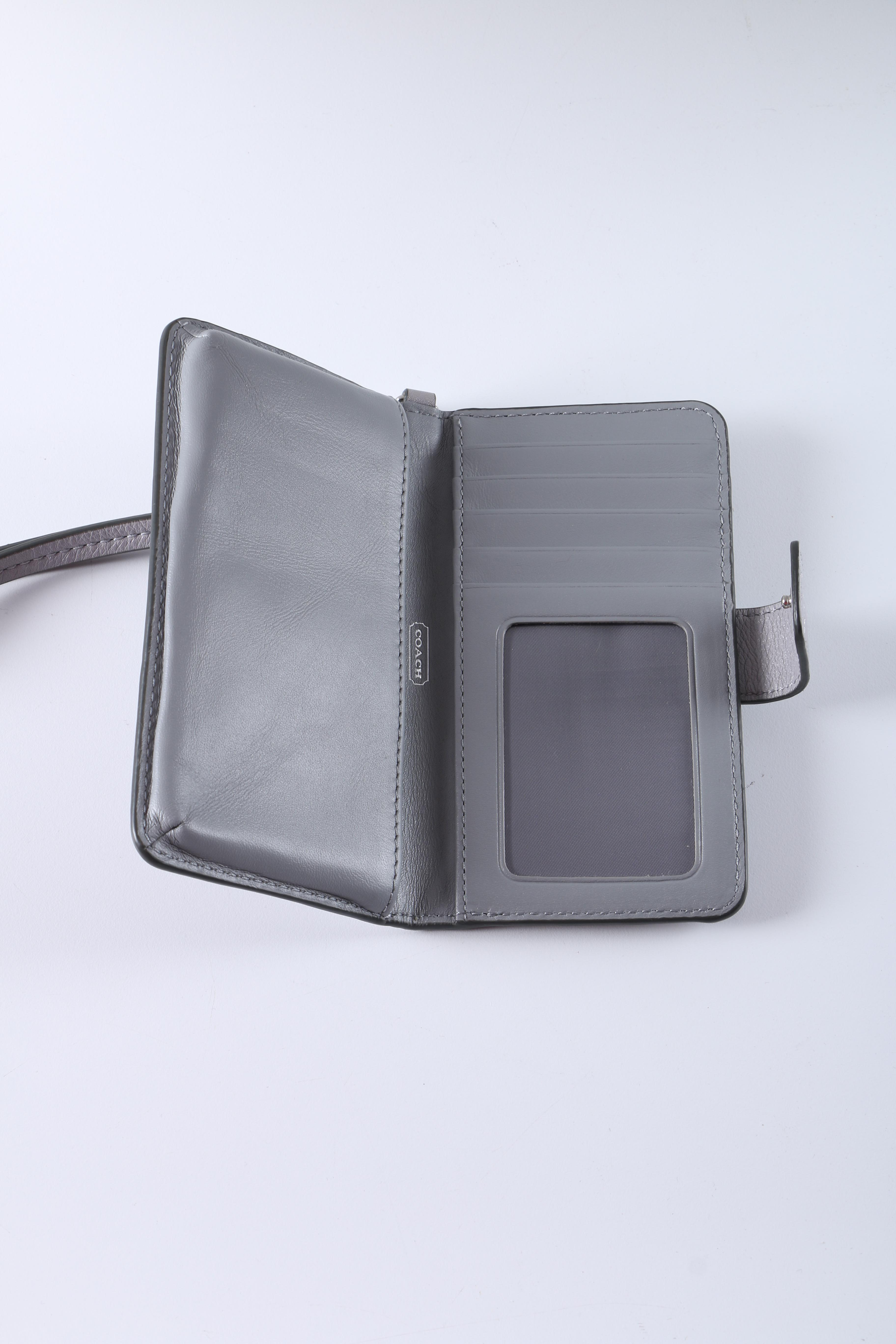 Coach Pebble Gray Leather Accessories