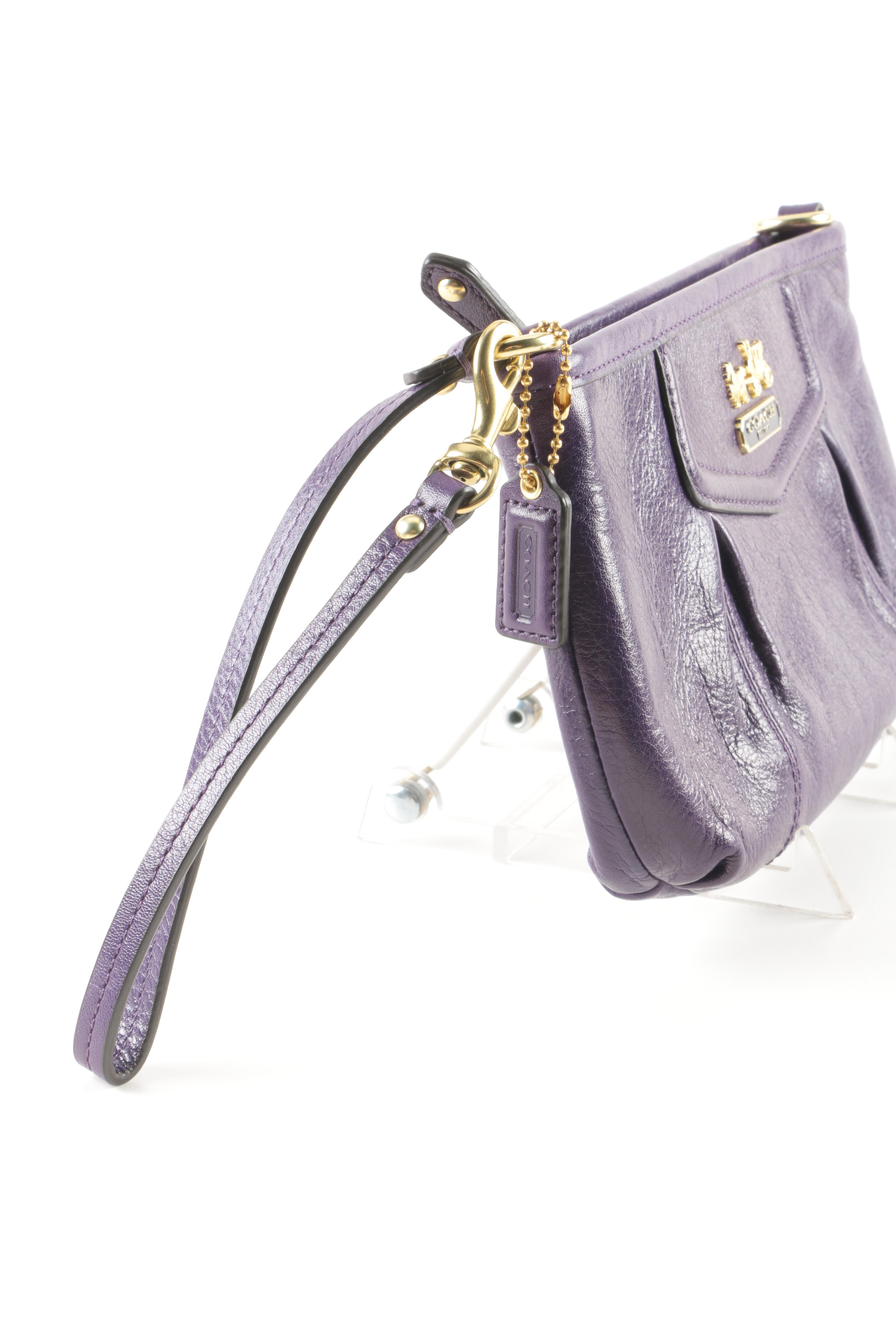 Coach Madison "Op Art" Wallet and Cosmetic Bag and Madison Leather Wristlet