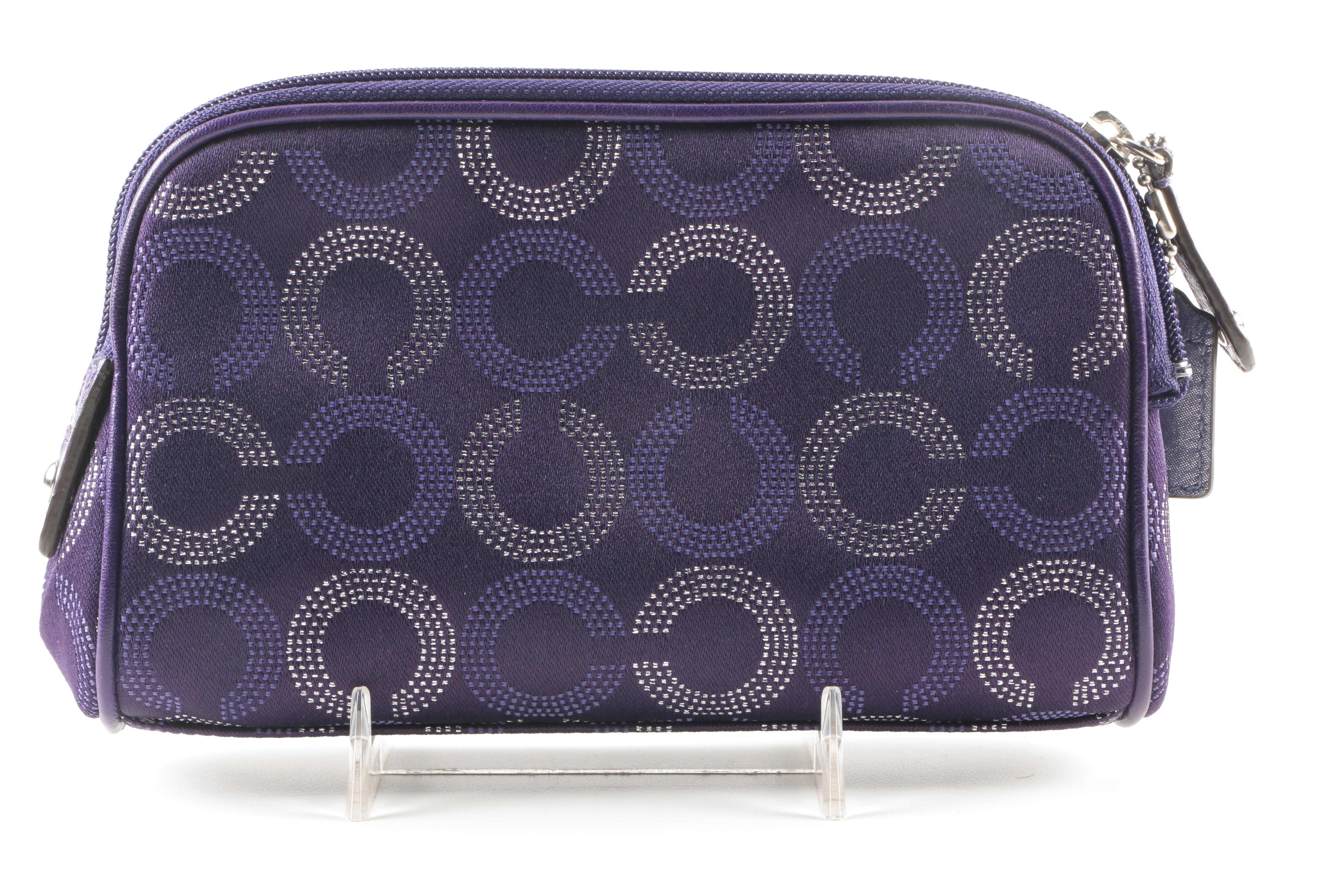 Coach Madison "Op Art" Wallet and Cosmetic Bag and Madison Leather Wristlet