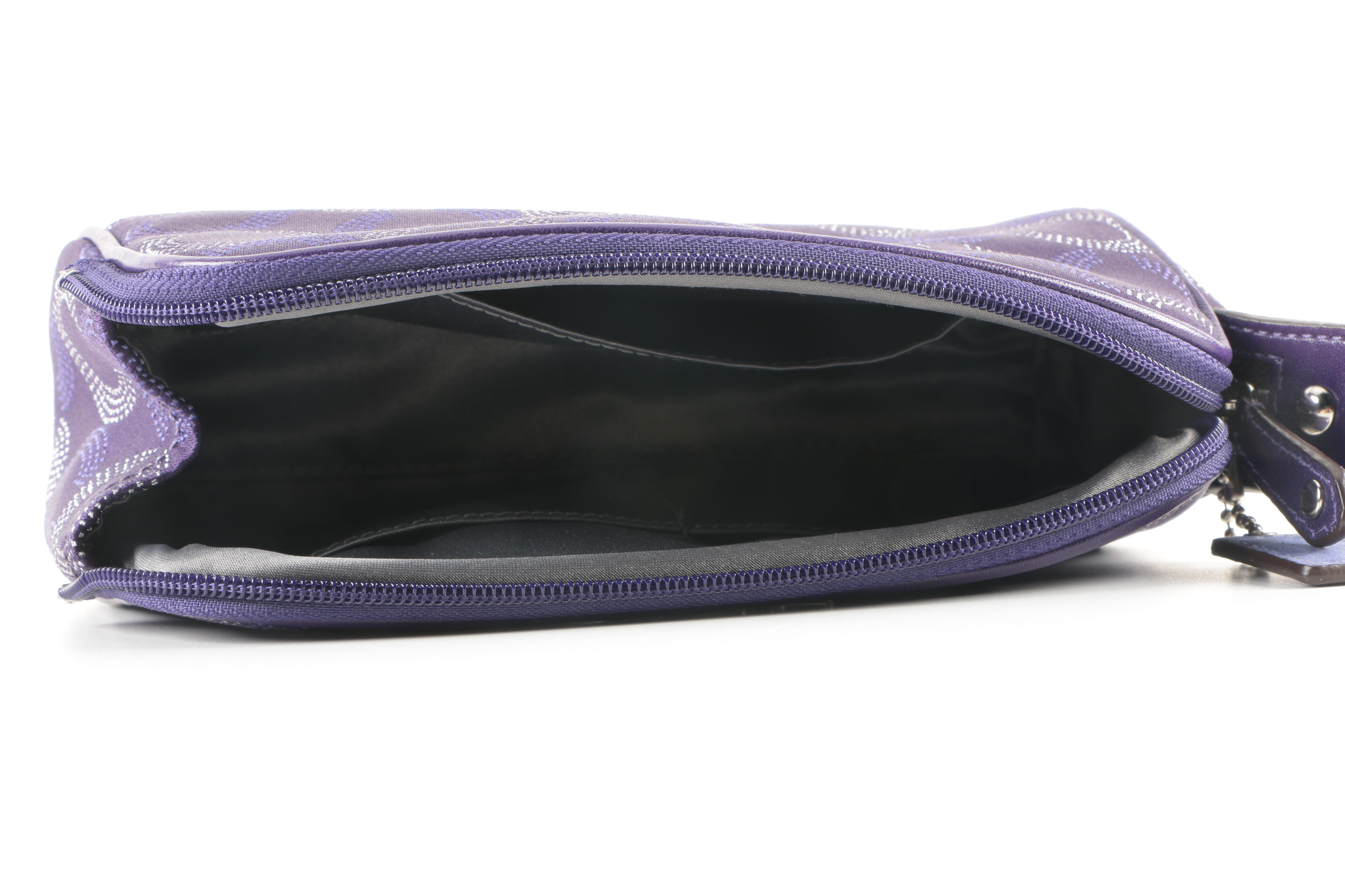 Coach Madison "Op Art" Wallet and Cosmetic Bag and Madison Leather Wristlet