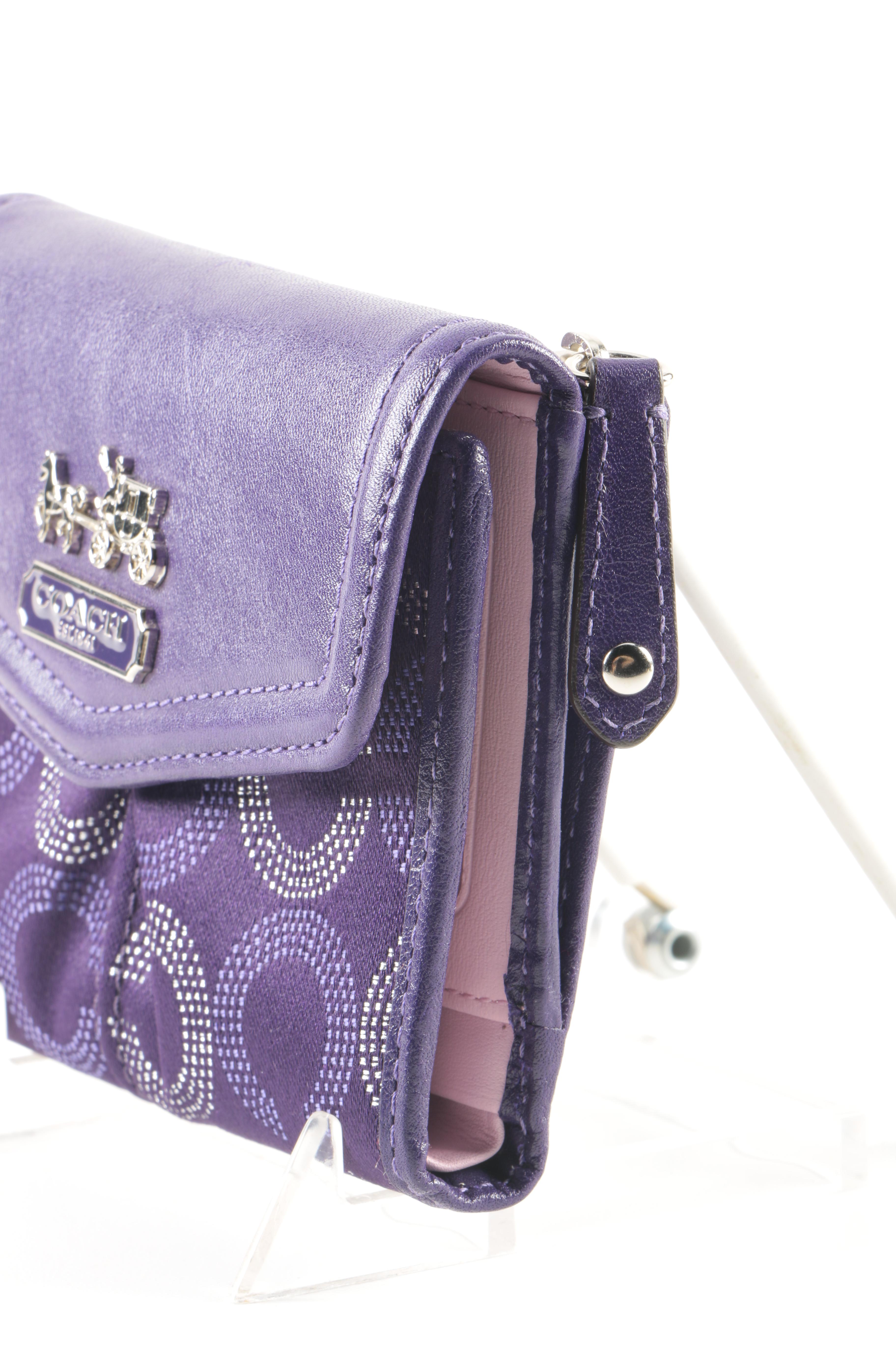 Coach Madison "Op Art" Wallet and Cosmetic Bag and Madison Leather Wristlet