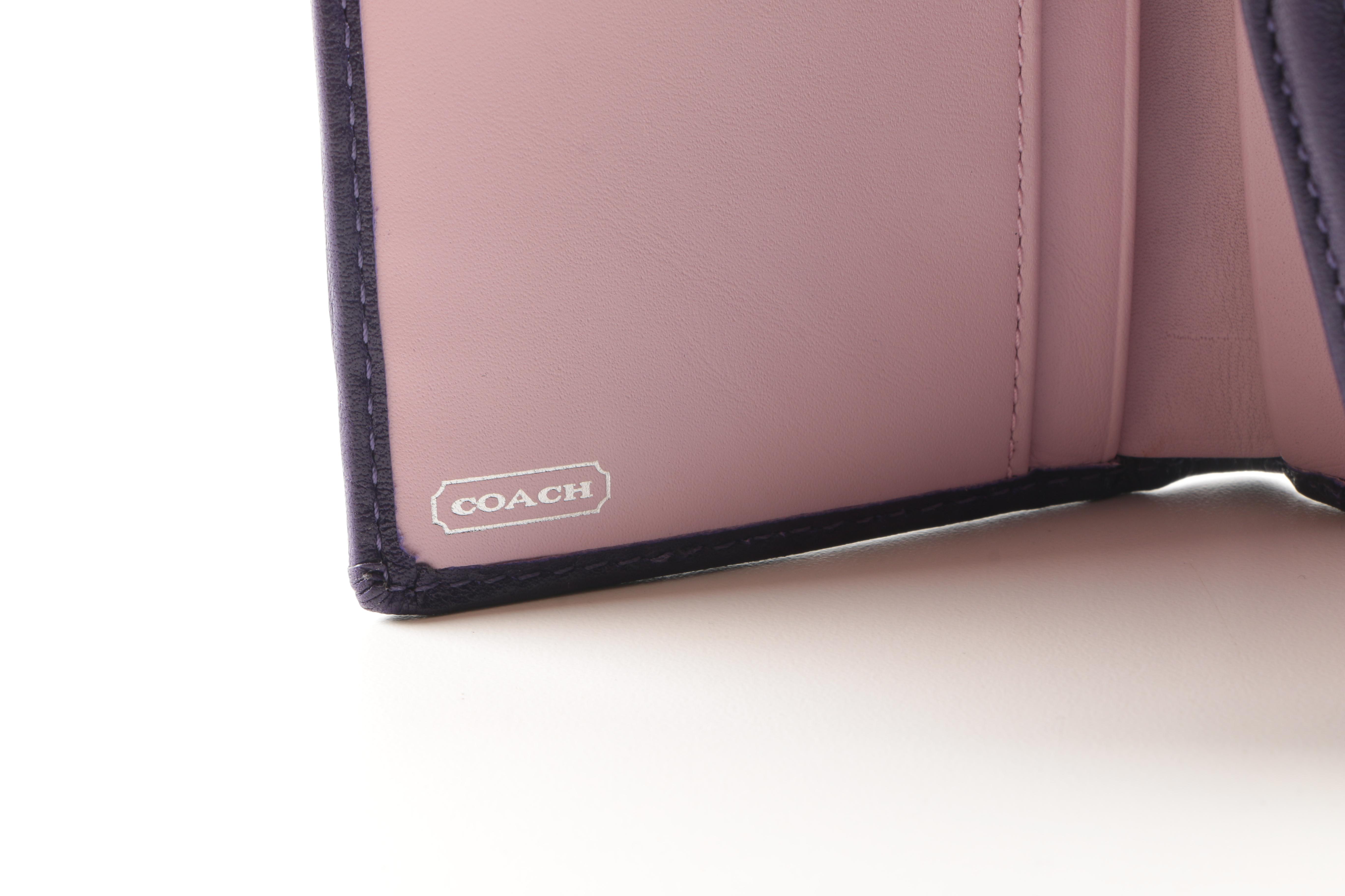 Coach Madison "Op Art" Wallet and Cosmetic Bag and Madison Leather Wristlet