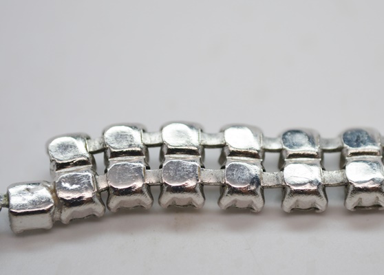 Rhinestone Choker, Bracelet and Floral Brooch